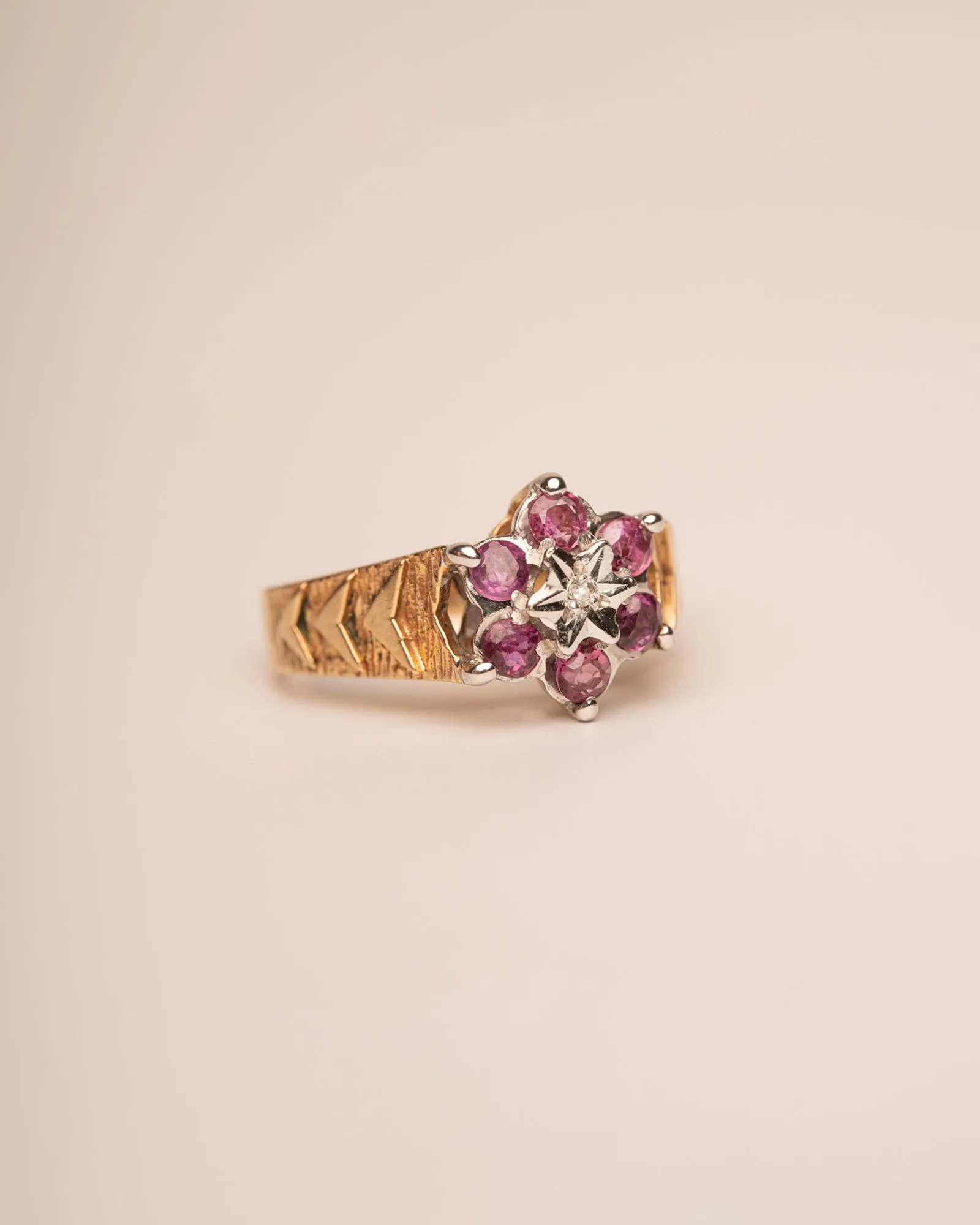 Anais 9ct Gold Ruby & Diamond Ring sold by Rock n Rose product image thumbnail 2