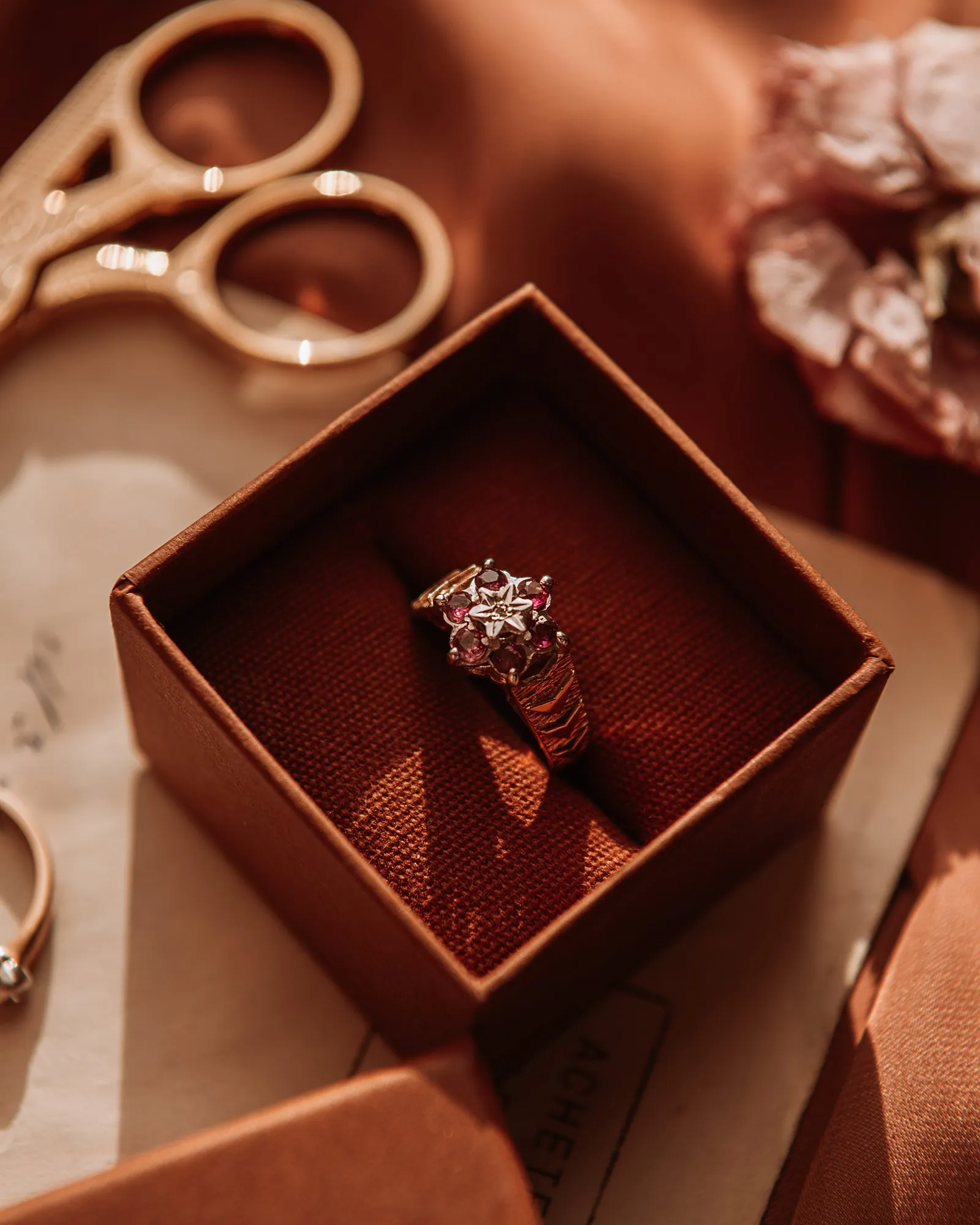 Anais 9ct Gold Ruby & Diamond Ring sold by Rock n Rose product image thumbnail 5