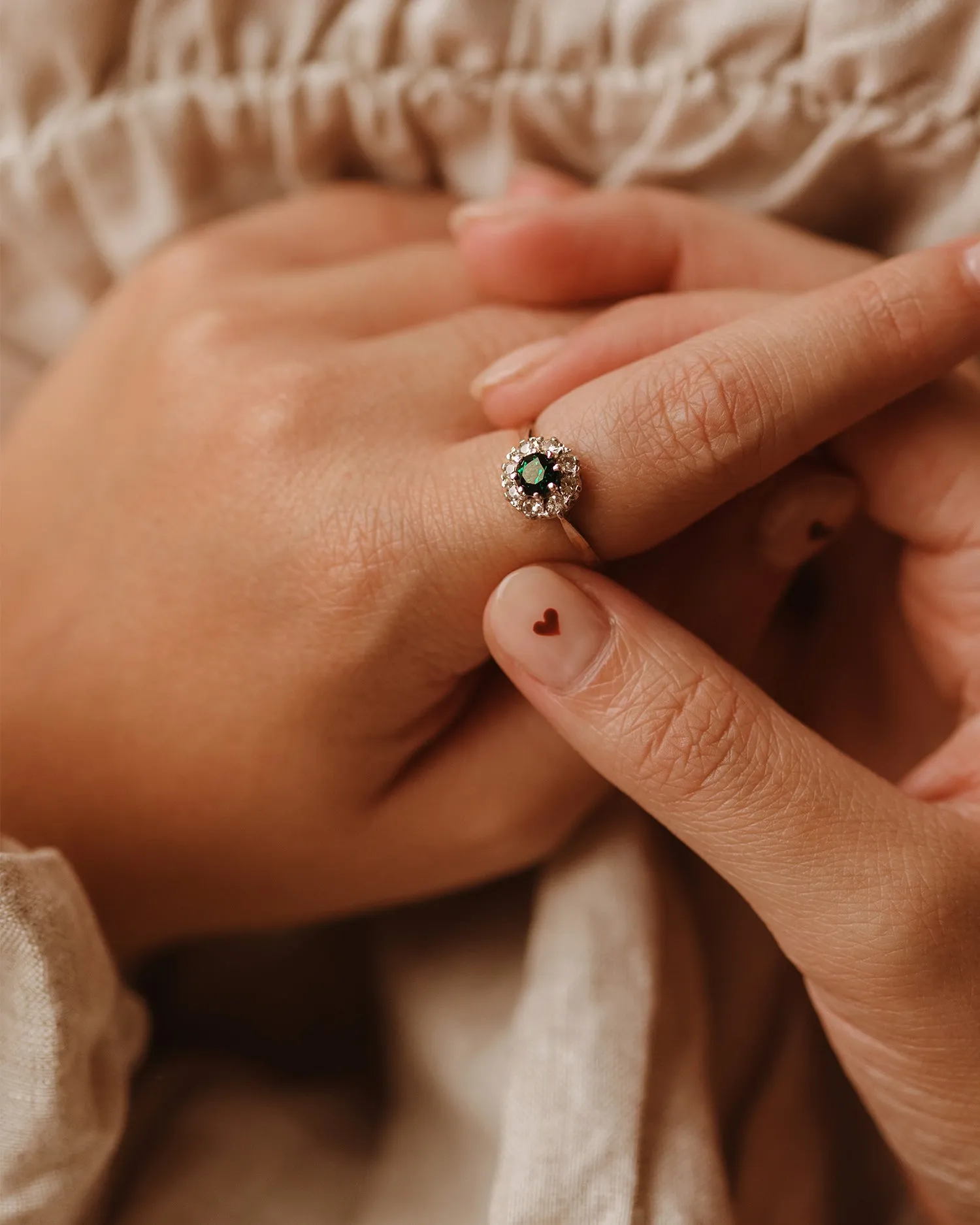 Sadie 9ct Gold Cluster Ring sold by Rock n Rose