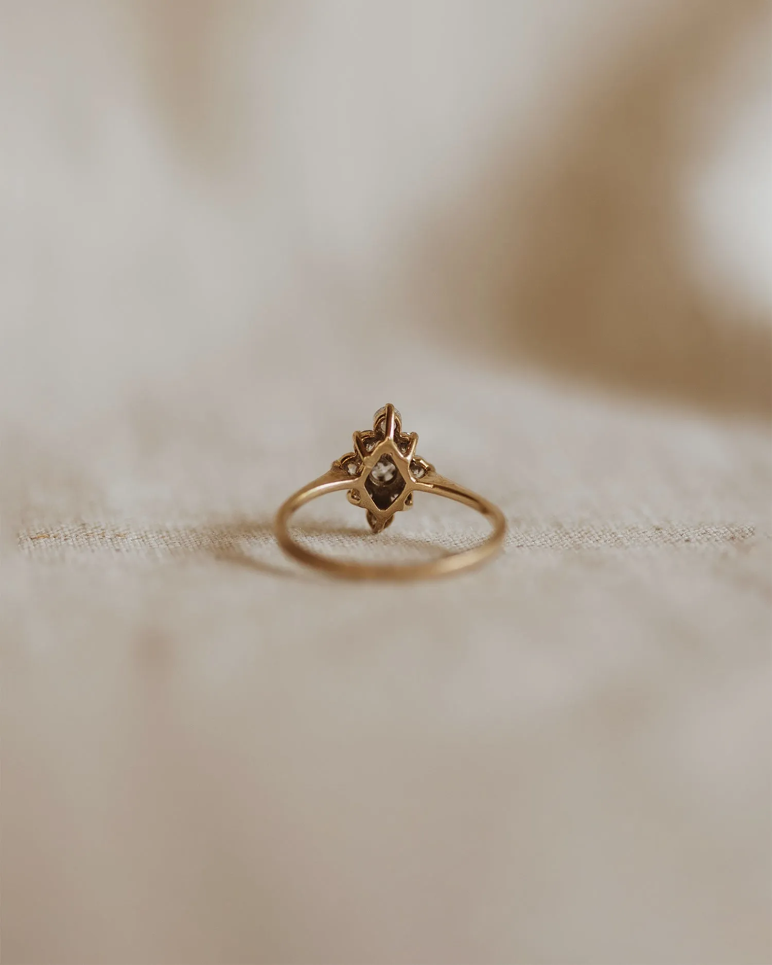 Chloe 9ct Gold Cluster Ring sold by Rock n Rose product image thumbnail 4