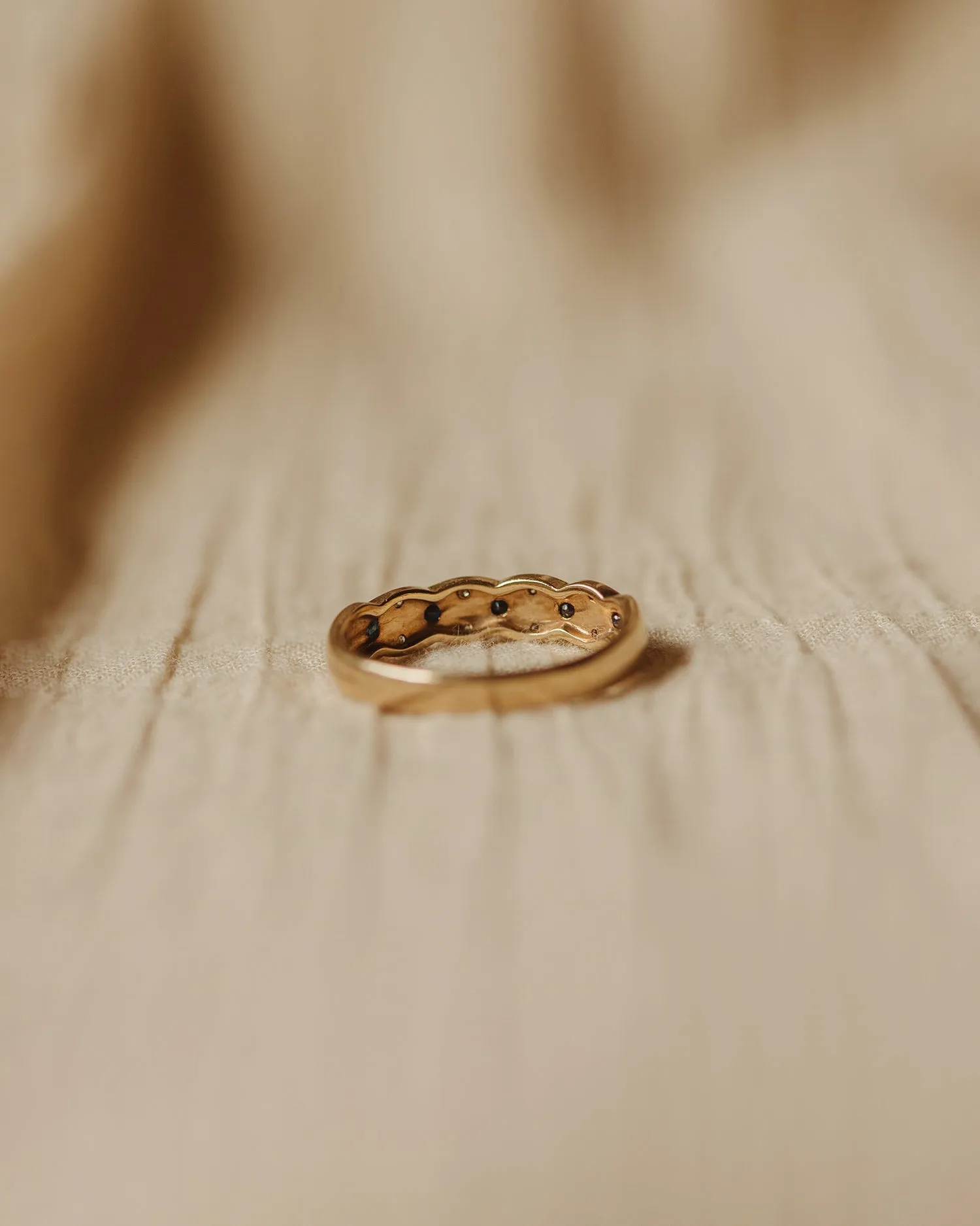 Charlotte 9ct Gold Sapphire & Diamond Ring sold by Rock n Rose product image thumbnail 4