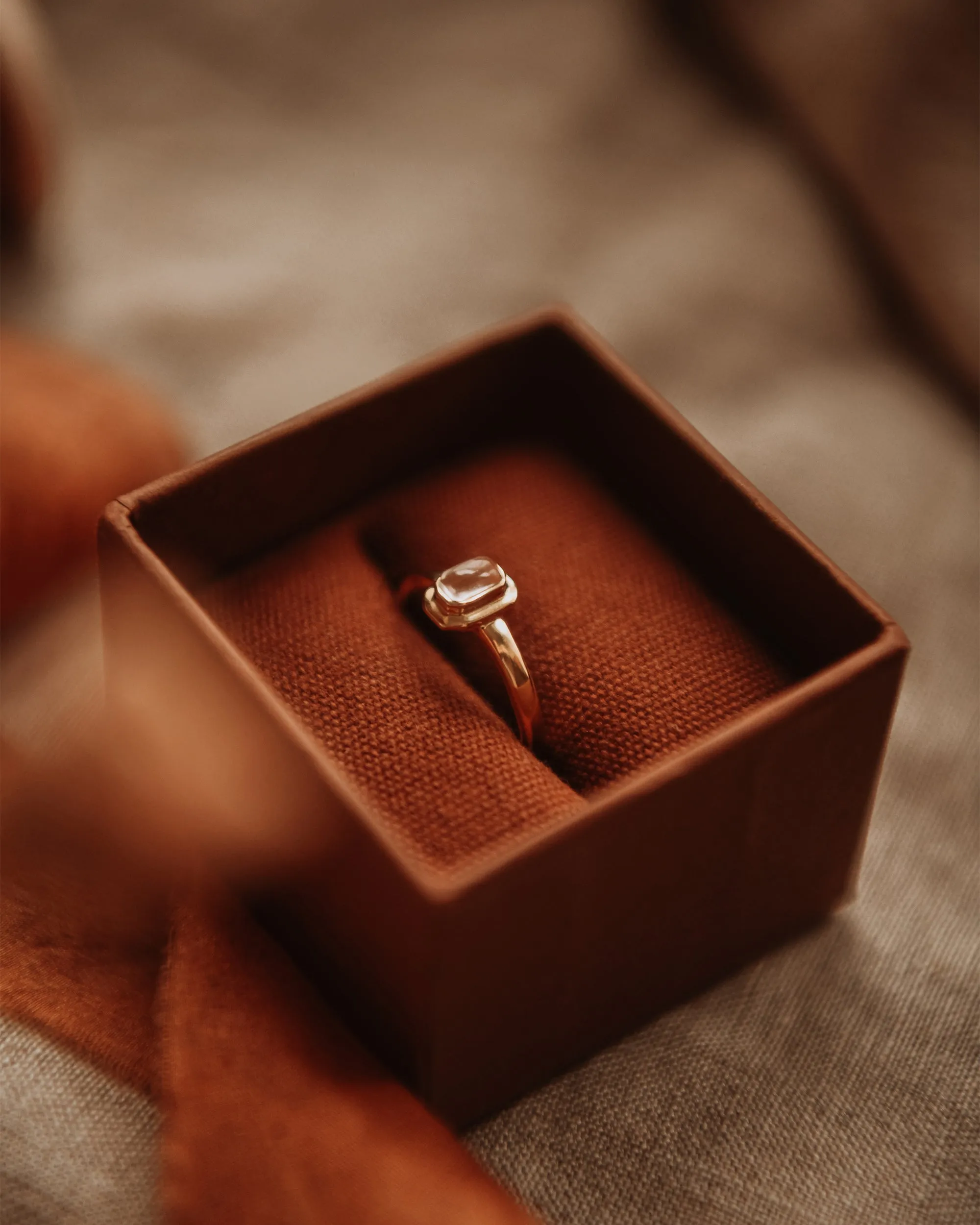 Frances Gold Vermeil Birthstone Ring - April sold by Rock n Rose product image thumbnail 5