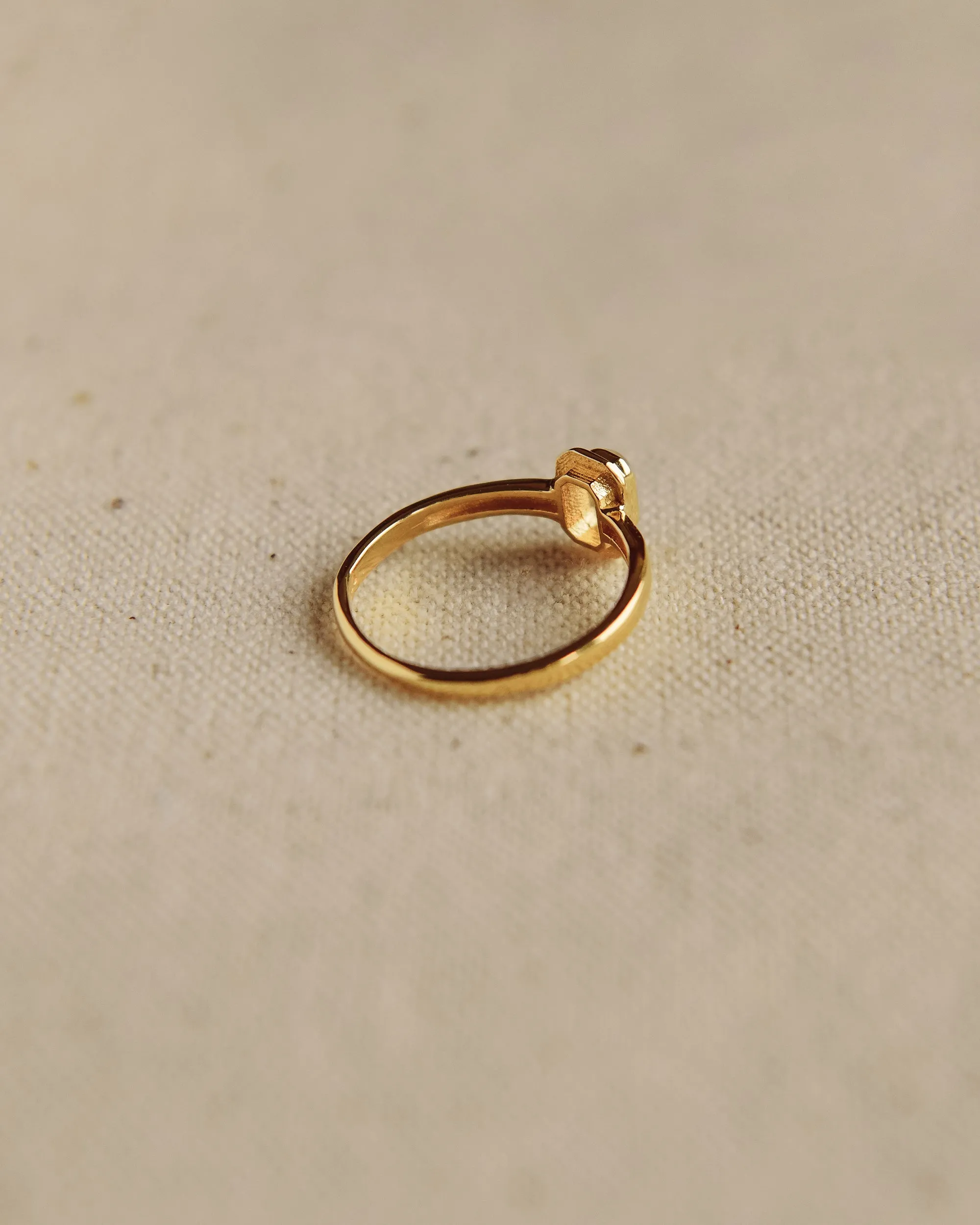 Frances Gold Vermeil Birthstone Ring - April sold by Rock n Rose product image thumbnail 3