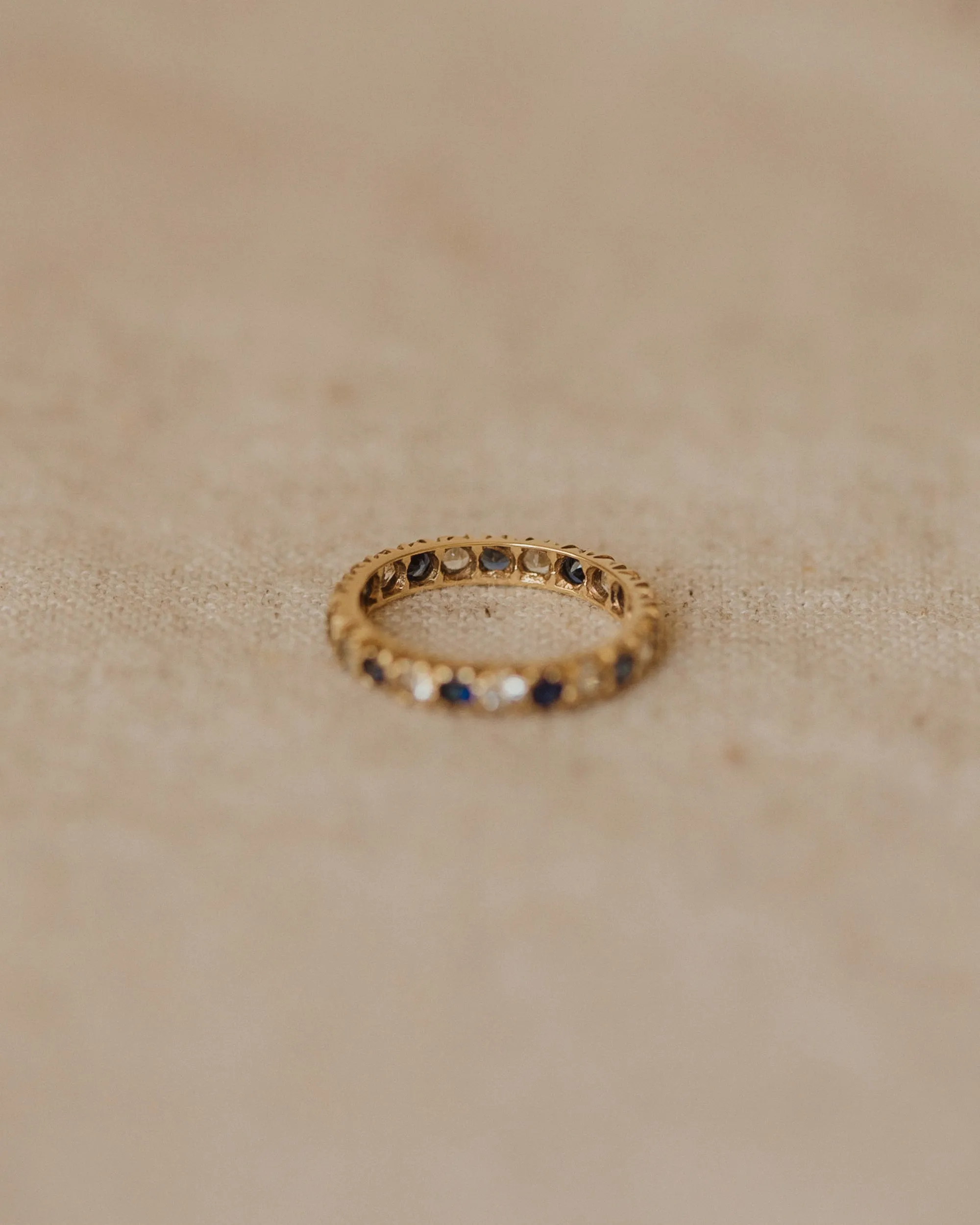 Malory 1964 9ct Gold Sapphire Eternity Ring sold by Rock n Rose product image thumbnail 4