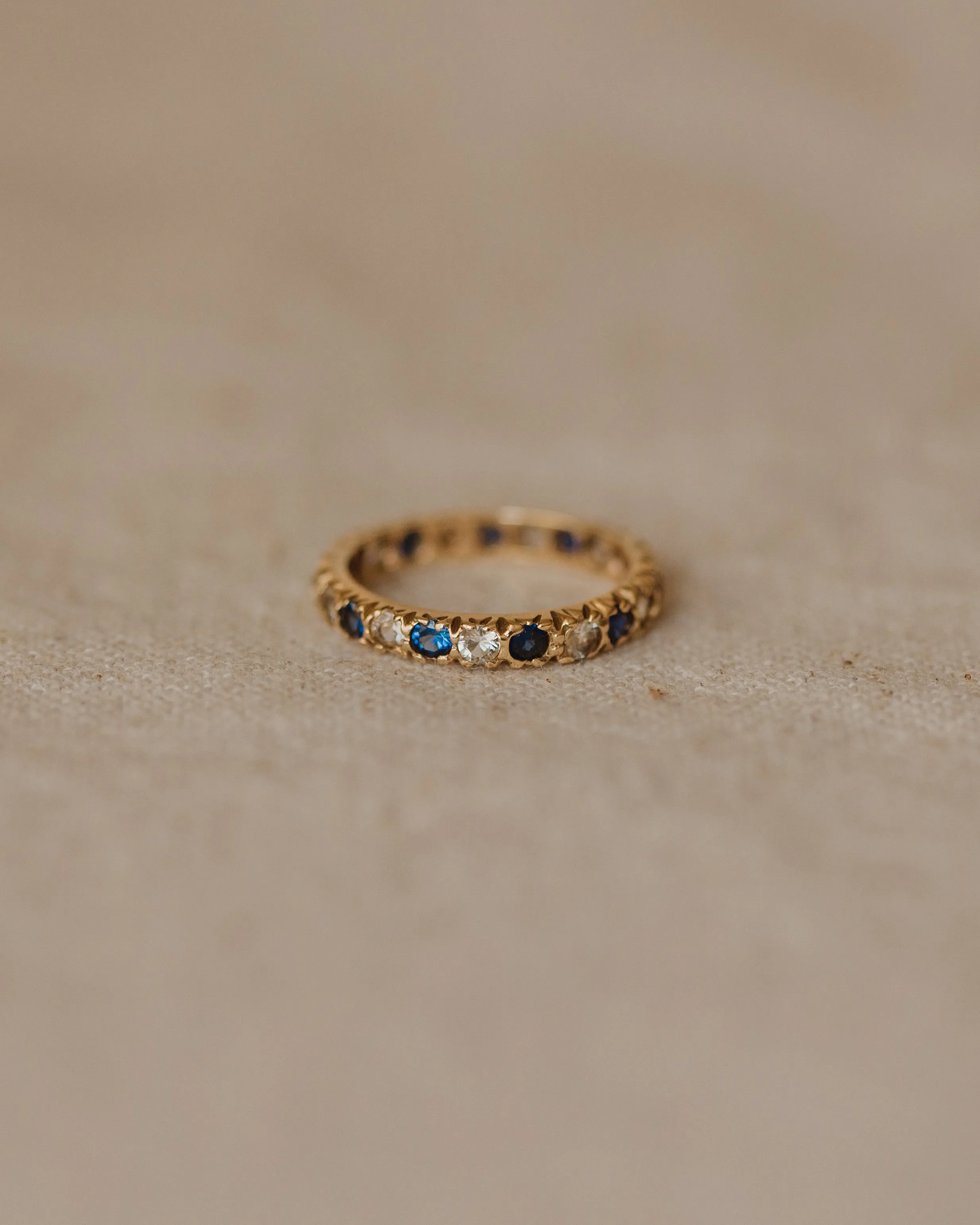 Malory 1964 9ct Gold Sapphire Eternity Ring sold by Rock n Rose