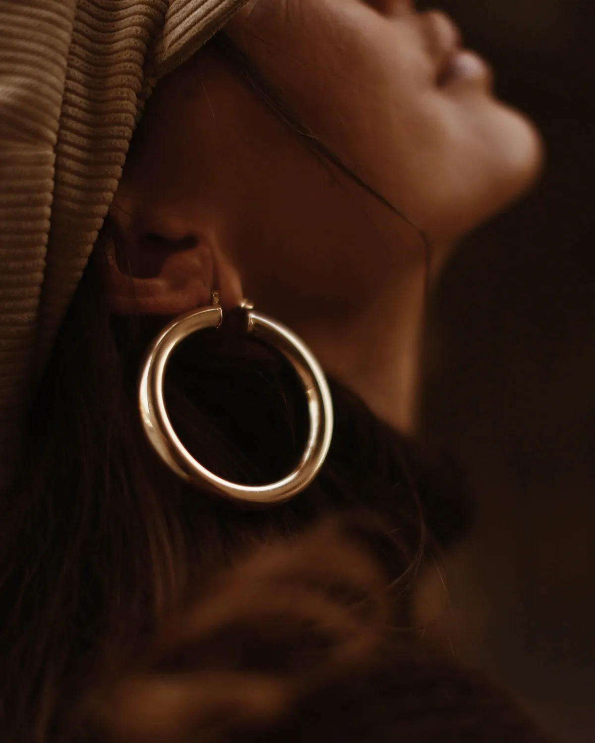 Maria Oversize Hoop Earrings sold by Rock n Rose product image thumbnail 5