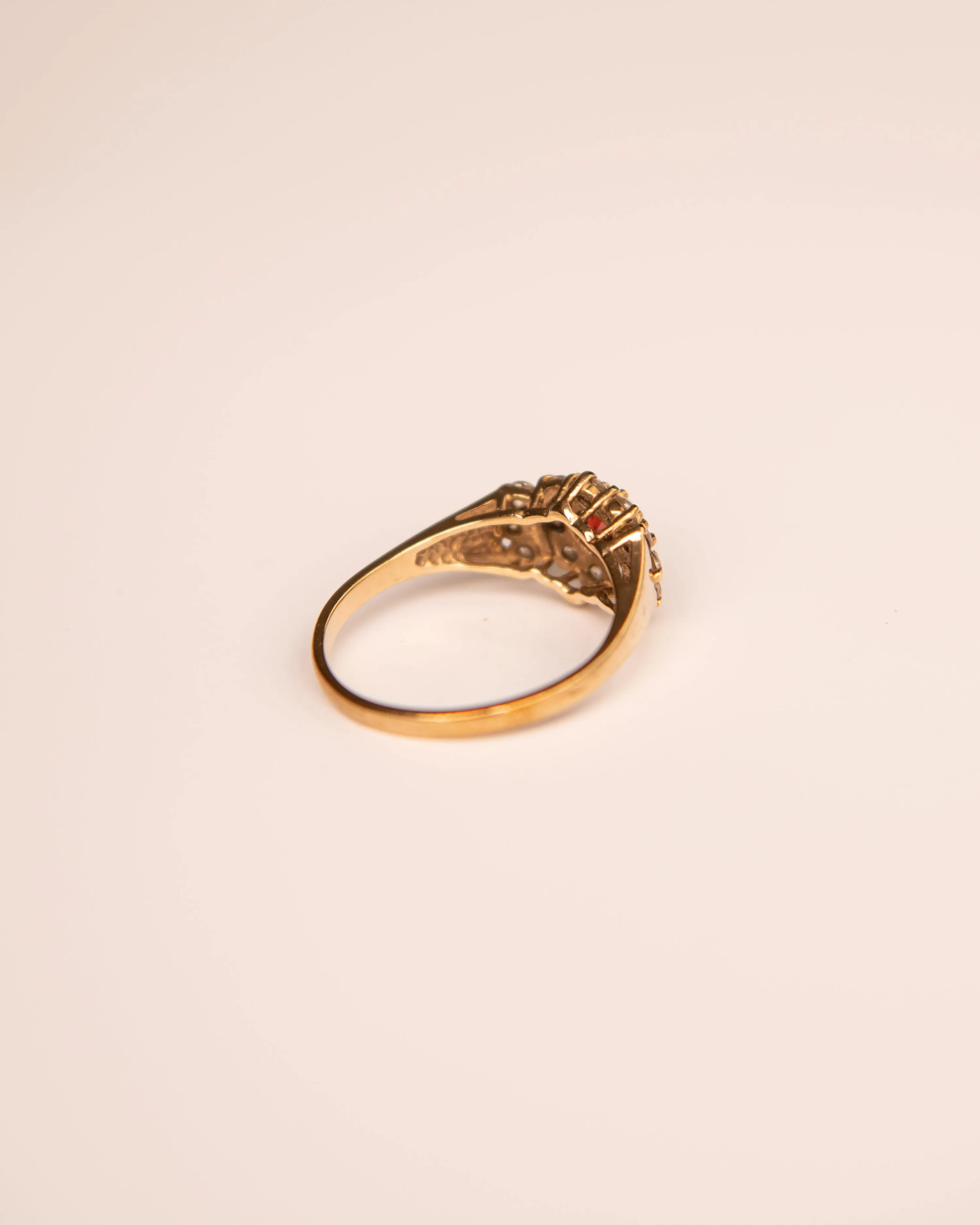 Fleur 9ct Gold Garnet Cluster Ring sold by Rock n Rose product image thumbnail 4
