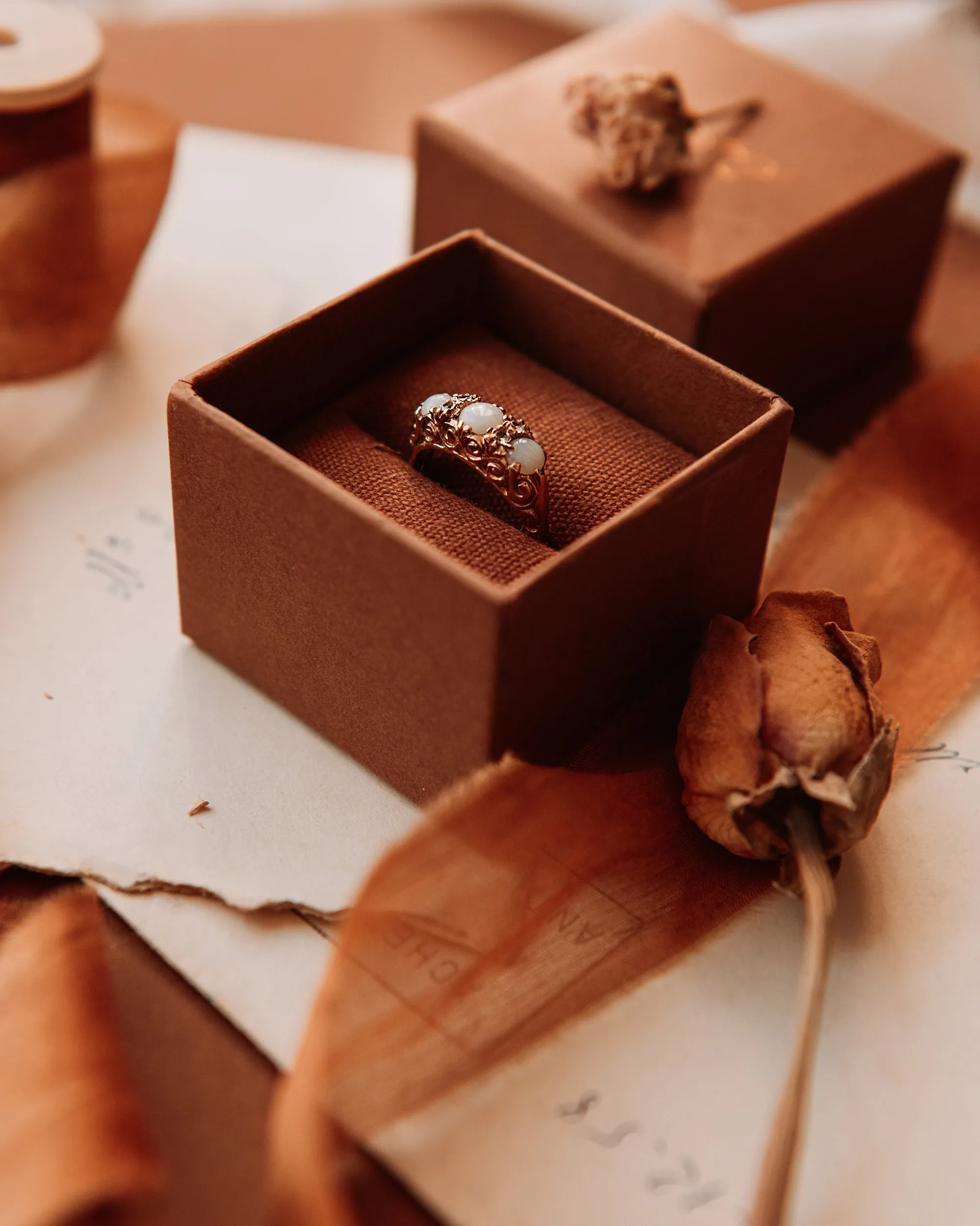 Daphne 9ct Gold Opal Ring sold by Rock n Rose product image thumbnail 3