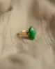 Briar Vintage 14ct Gold Jade Solitaire Ring sold by Rock n Rose