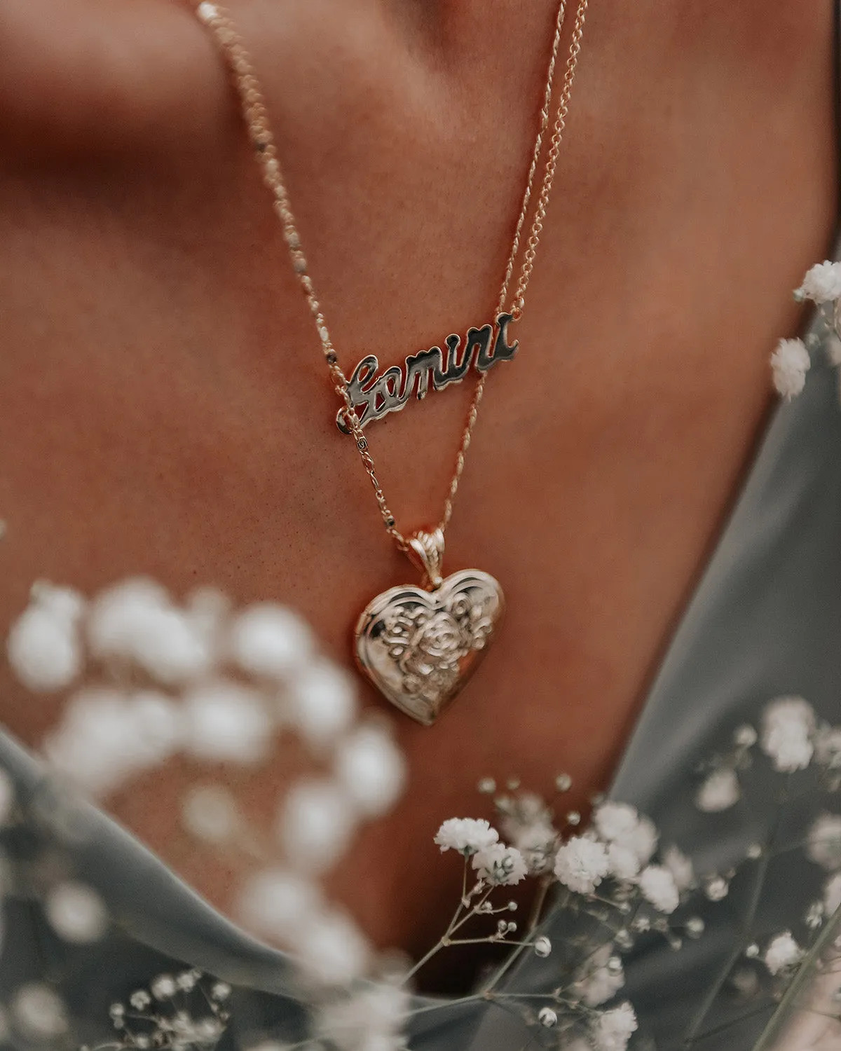 Gemini Zodiac Nameplate Necklace sold by Rock n Rose product image thumbnail 3