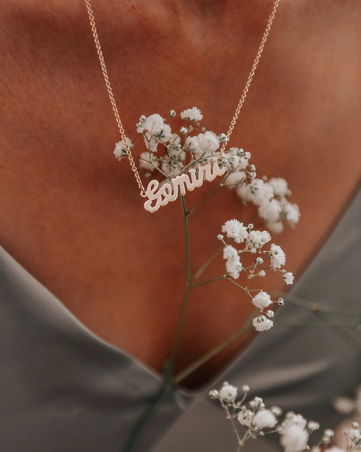 Gemini Zodiac Nameplate Necklace sold by Rock n Rose