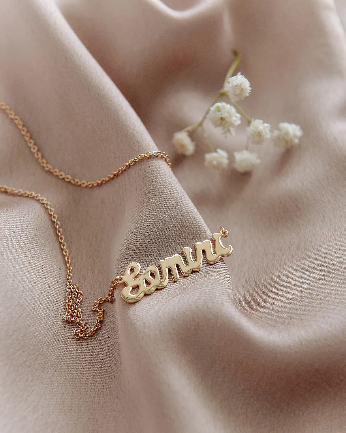 Gemini Zodiac Nameplate Necklace sold by Rock n Rose product image thumbnail 2