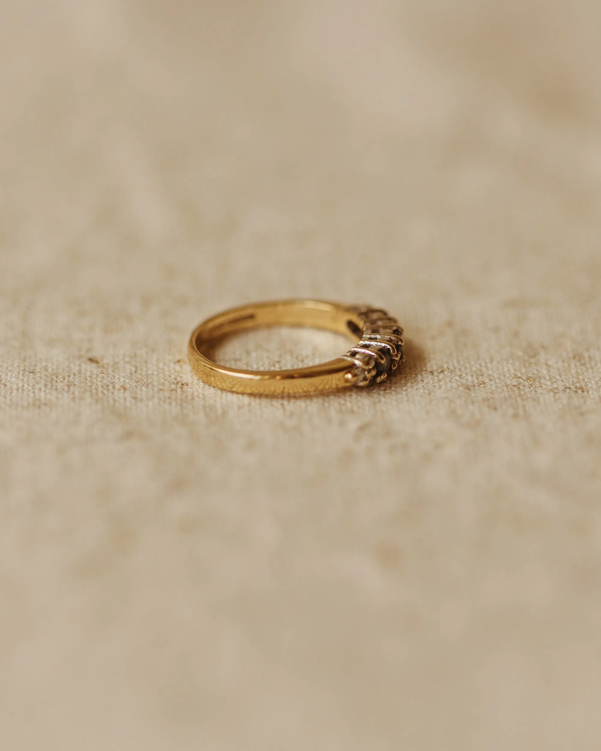 Alina Vintage 9ct Gold Aquamarine & Diamond Ring sold by Rock n Rose product image thumbnail 5