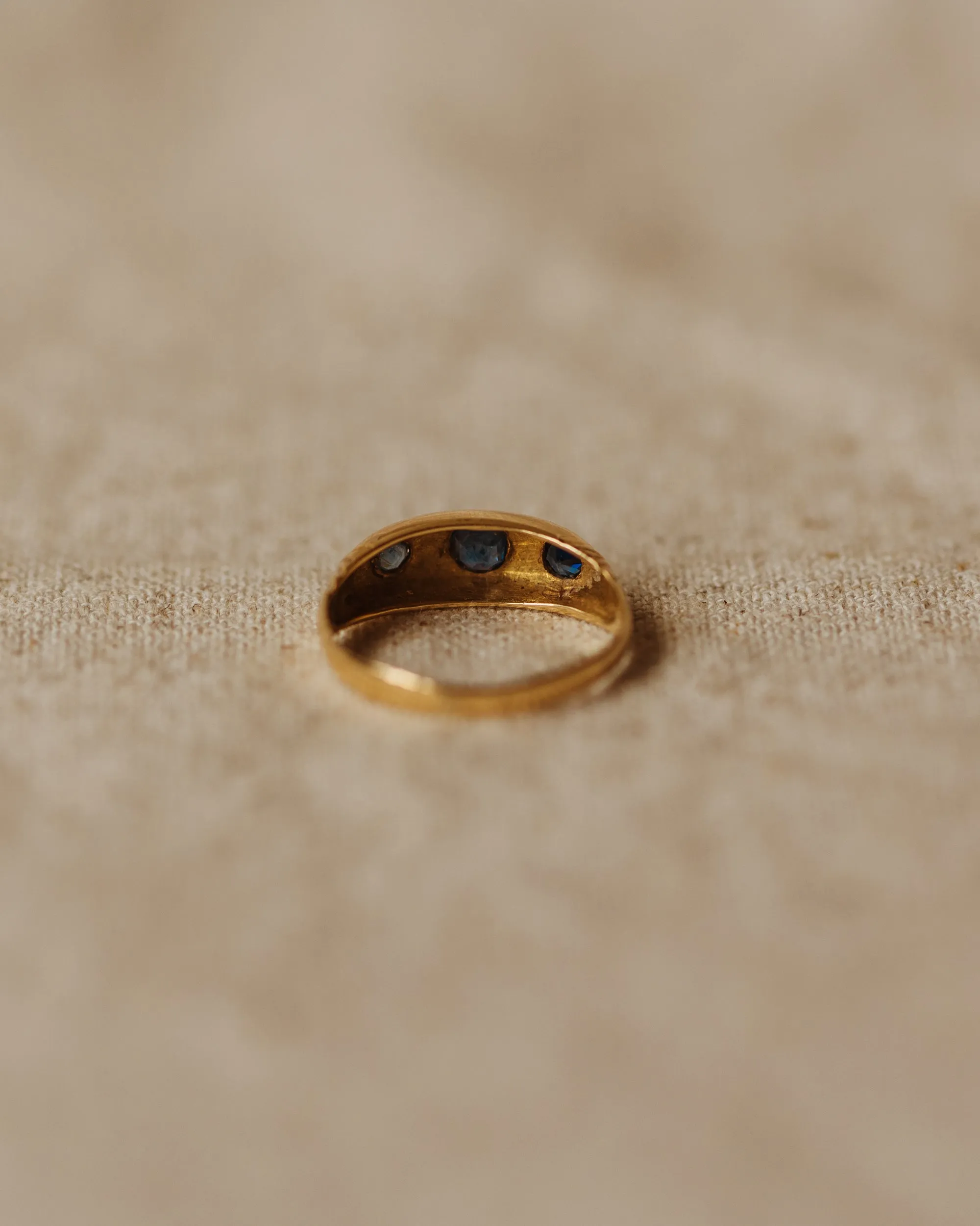 Nora 1901 18ct Gold Sapphire & Diamond Ring sold by Rock n Rose product image thumbnail 4