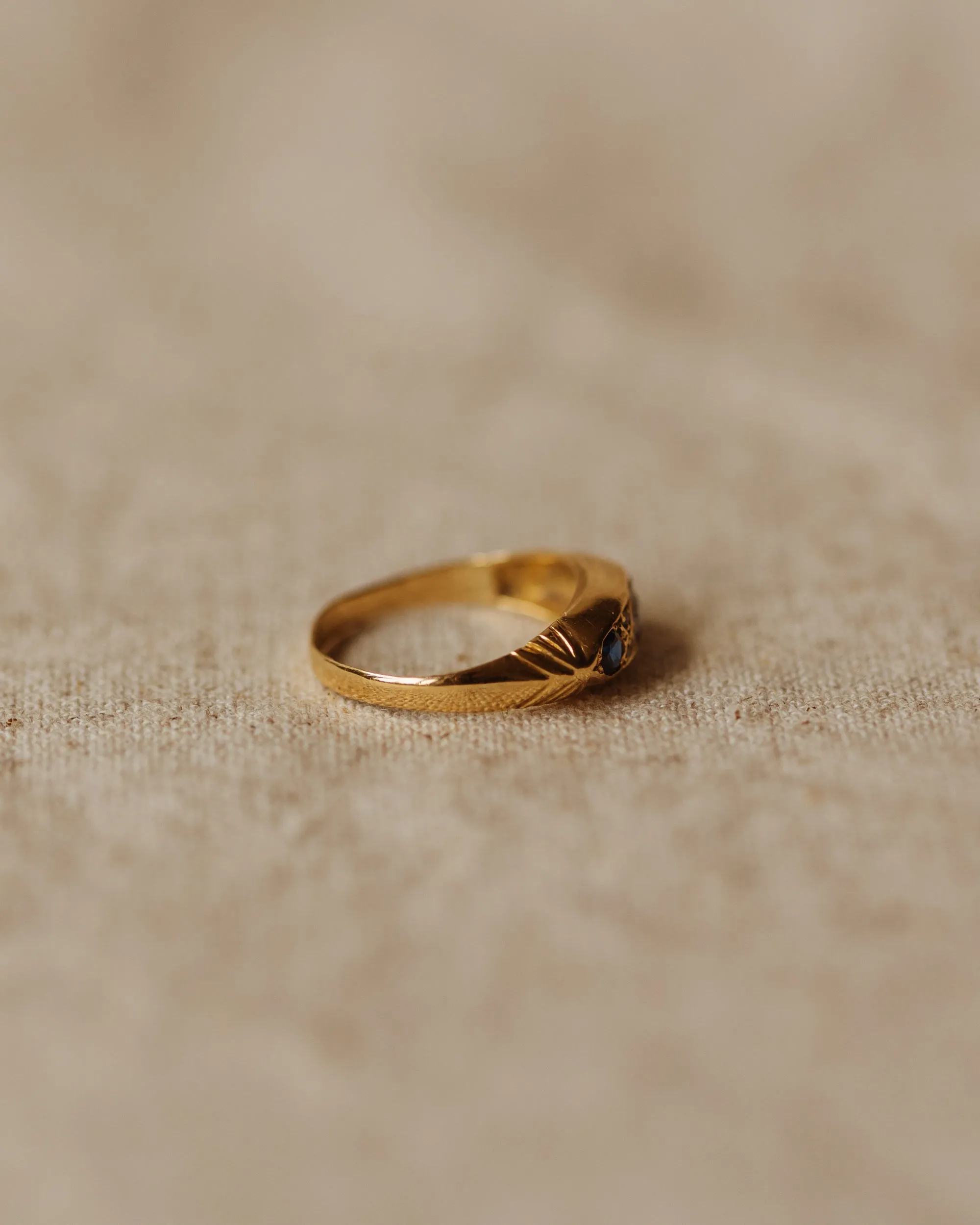 Nora 1901 18ct Gold Sapphire & Diamond Ring sold by Rock n Rose product image thumbnail 5