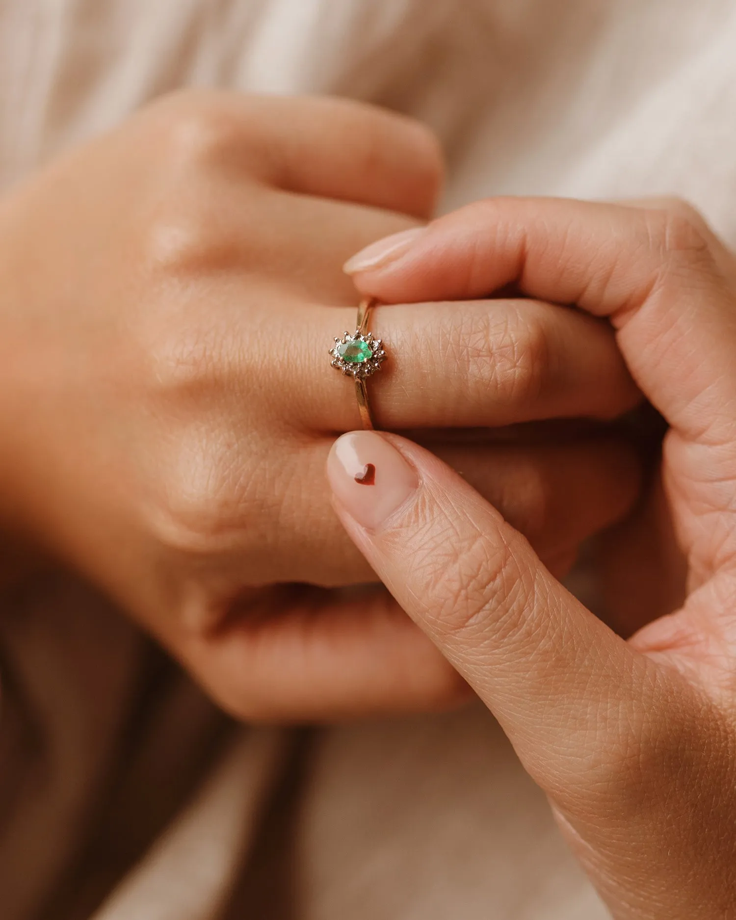 Ivy 9ct Gold Emerald Ring sold by Rock n Rose
