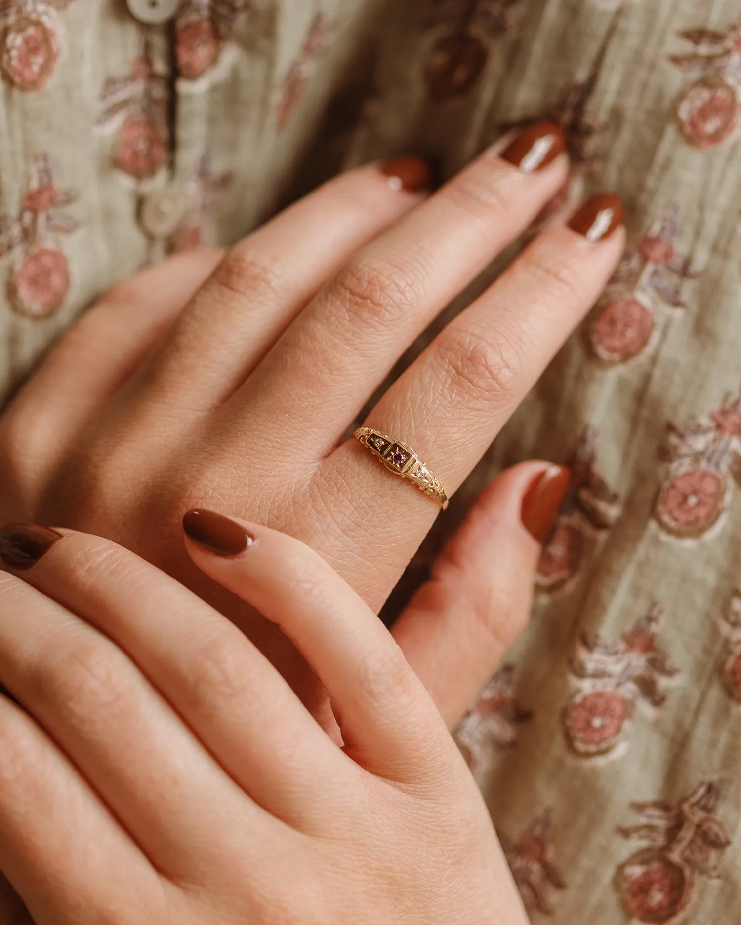 Hazel 9ct Gold Amethyst Ring sold by Rock n Rose product image thumbnail 2