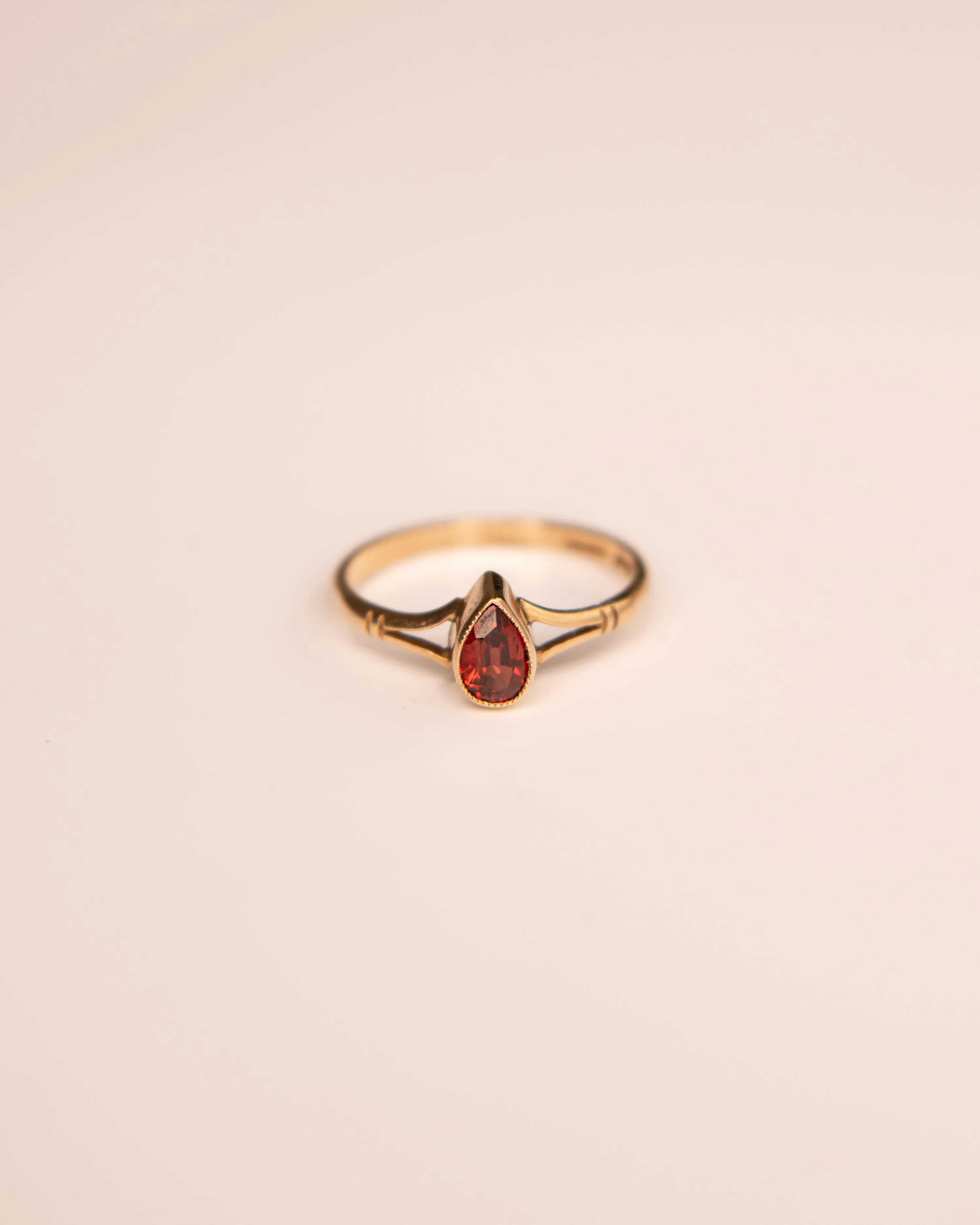 Camille 9ct Gold Vintage Garnet Ring sold by Rock n Rose