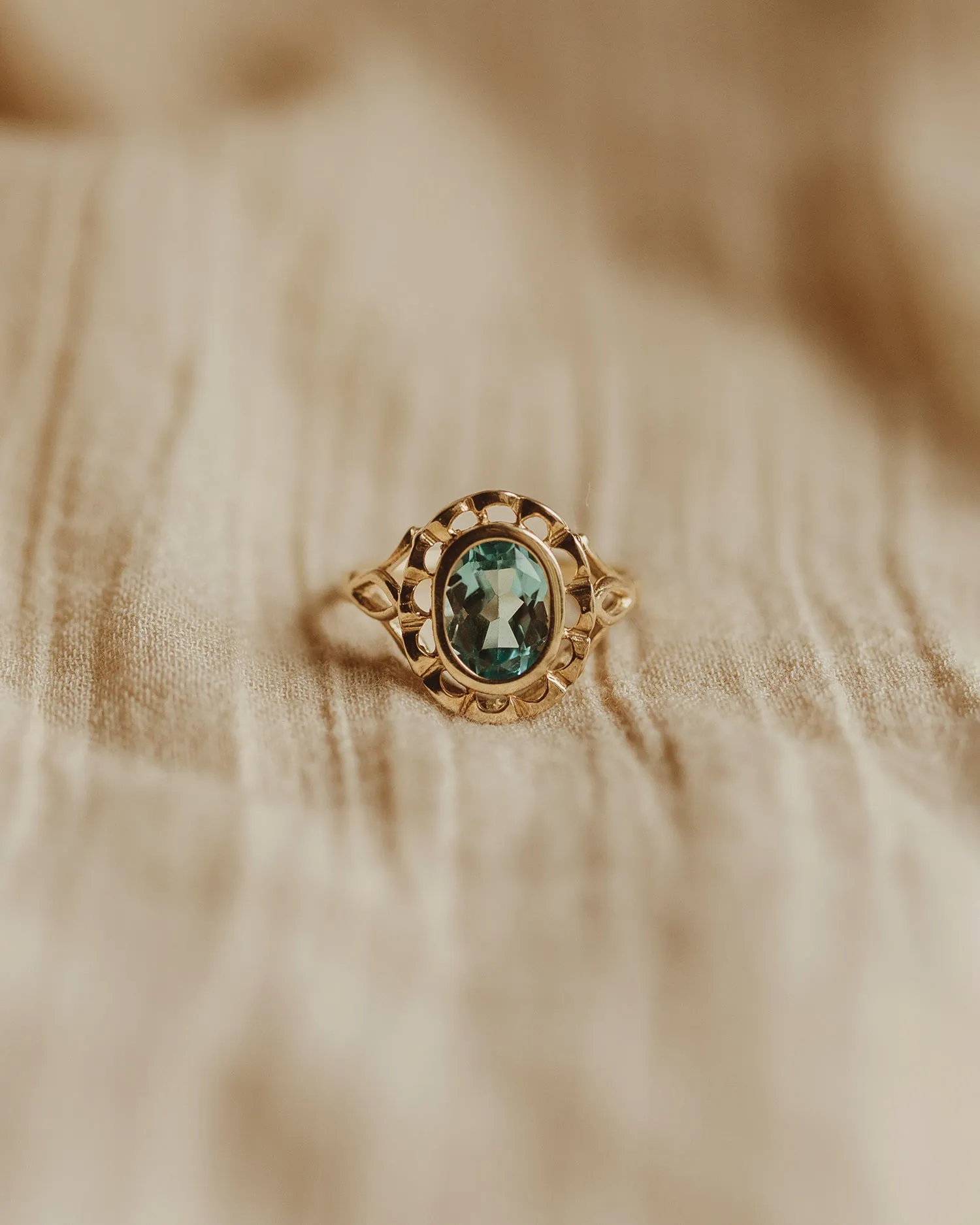 Eliza 9ct Gold Blue Topaz Ring sold by Rock n Rose product image thumbnail 2