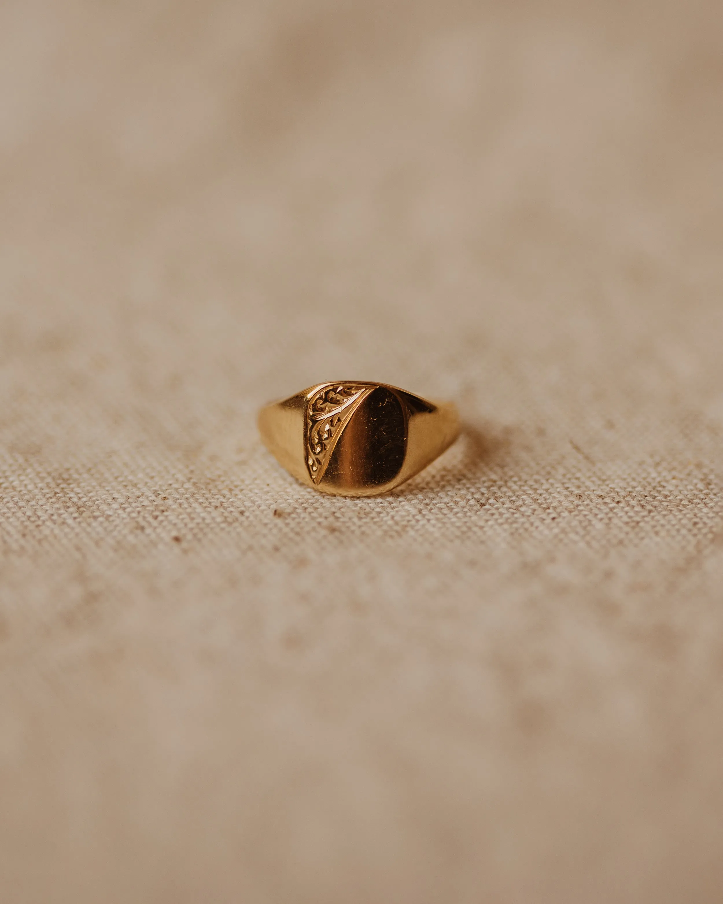 Marialice Vintage 9ct Gold Pinky Signet Ring sold by Rock n Rose product image thumbnail 3