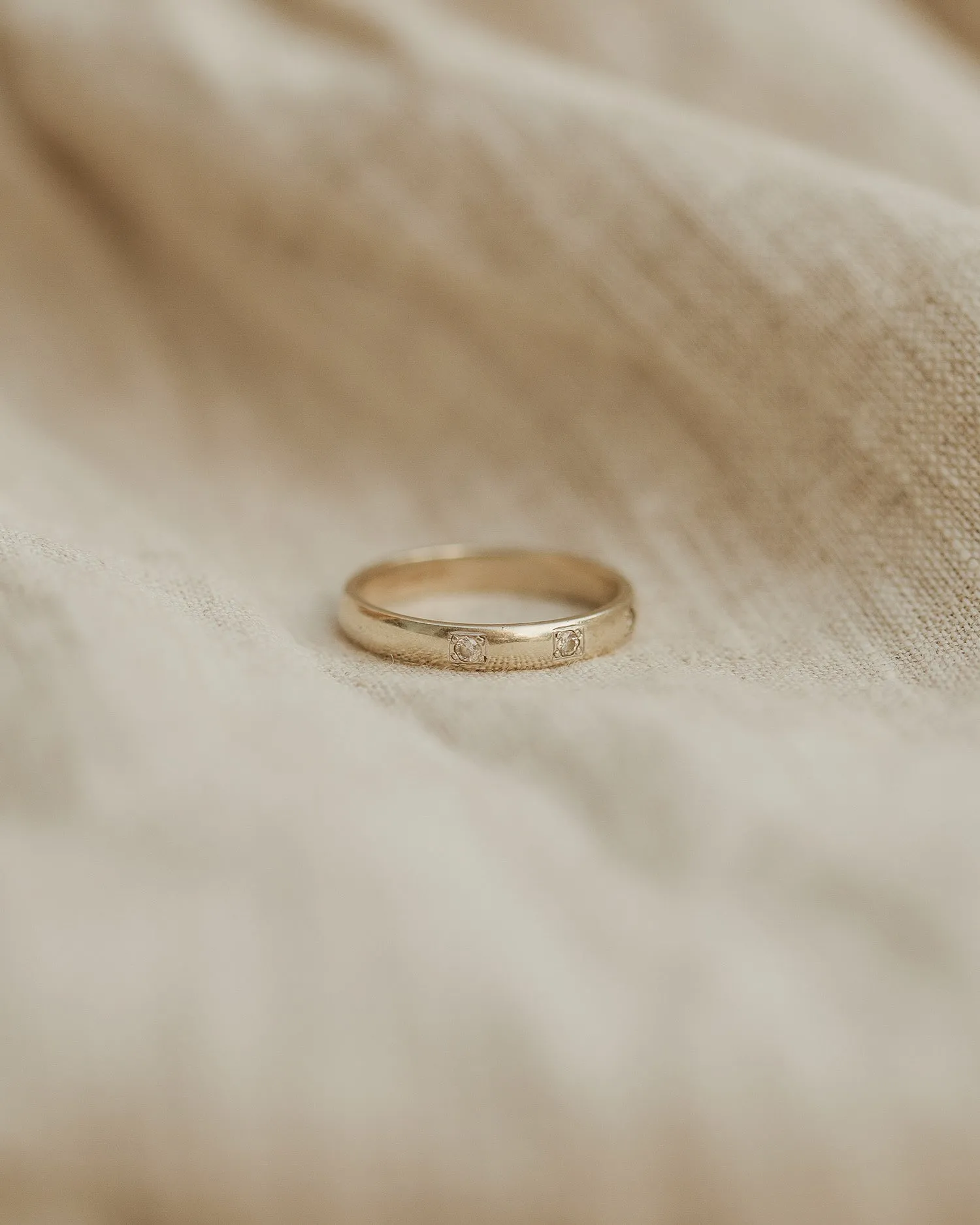 Ora 9ct White Gold Triple Diamond Ring sold by Rock n Rose product image thumbnail 3