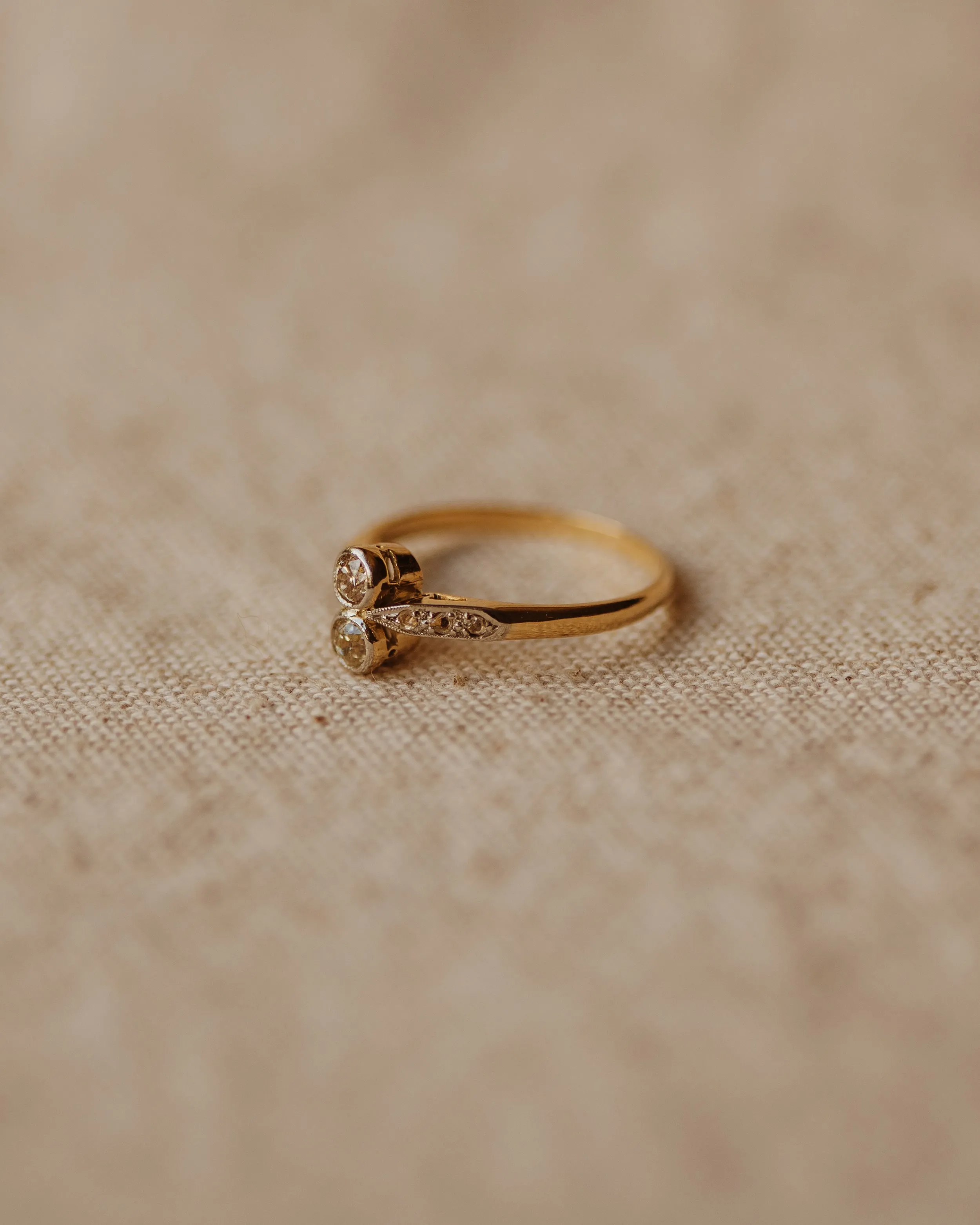 Ivy Antique 18ct Gold Old Cut Diamond Ring sold by Rock n Rose product image thumbnail 4