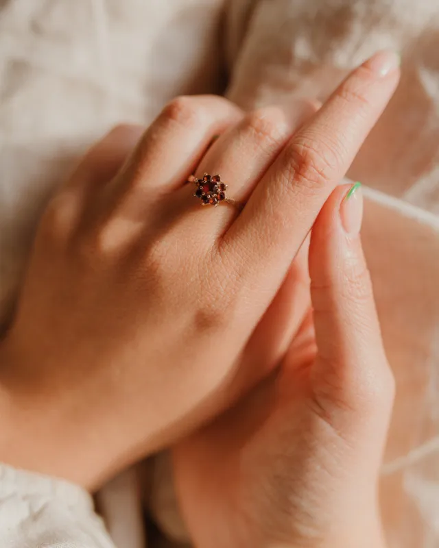 Marceline 9ct Gold Garnet Ring sold by Rock n Rose