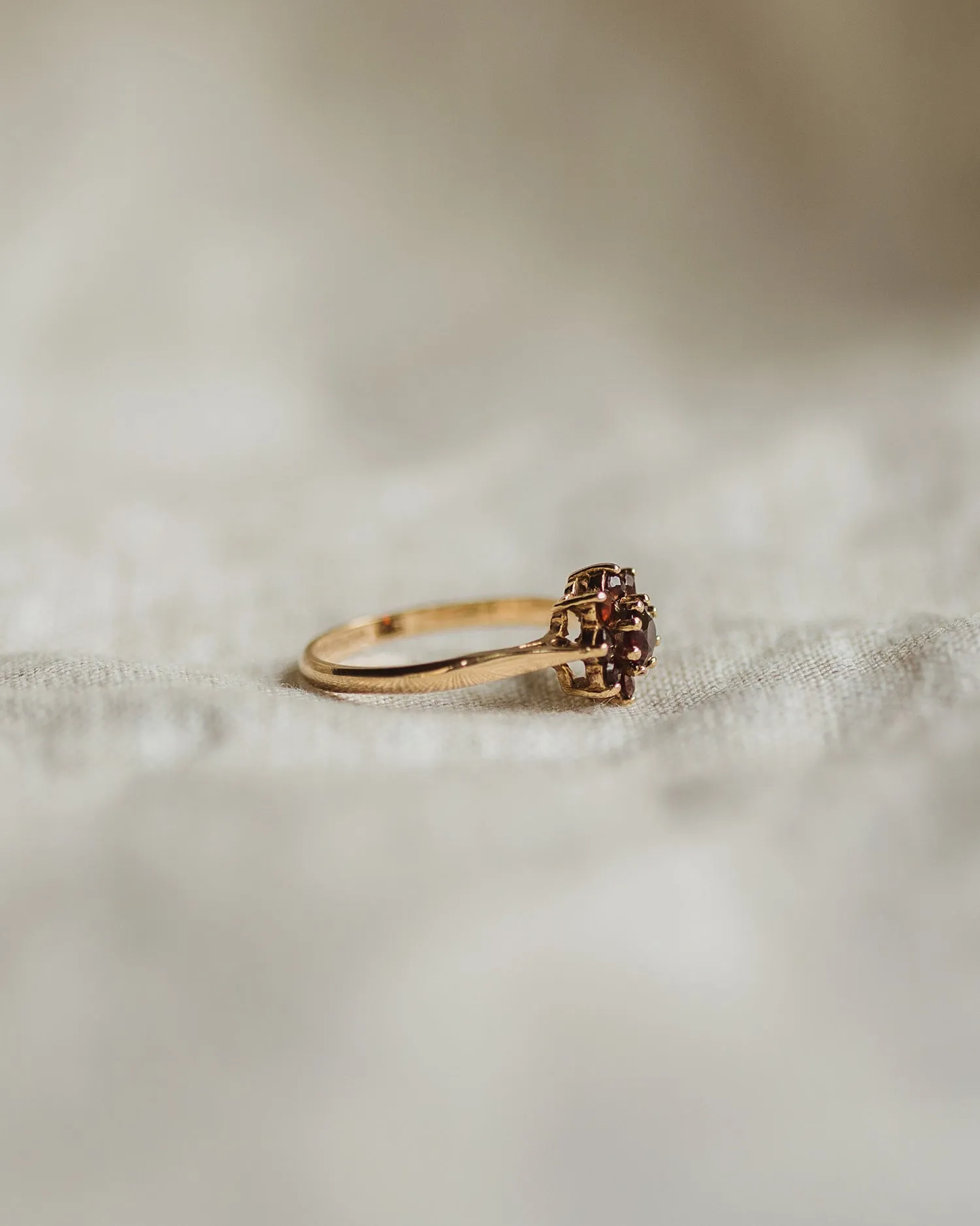 Marceline 9ct Gold Garnet Ring sold by Rock n Rose product image thumbnail 3