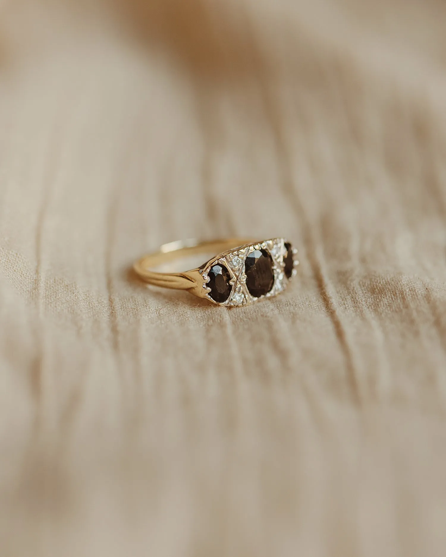 Acacia 9ct Gold Garnet Ring sold by Rock n Rose product image thumbnail 2