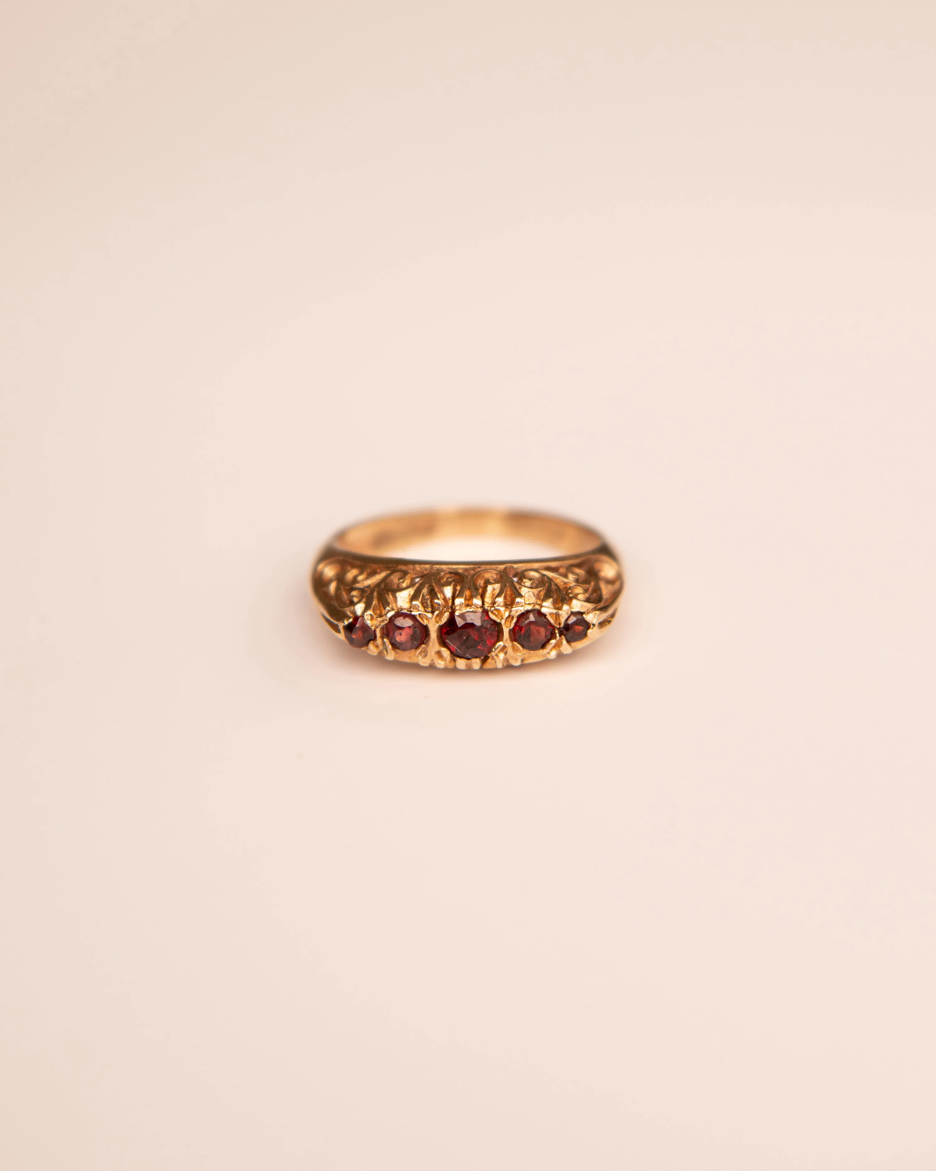 Acacia 9ct Gold Garnet Ring sold by Rock n Rose product image thumbnail 3