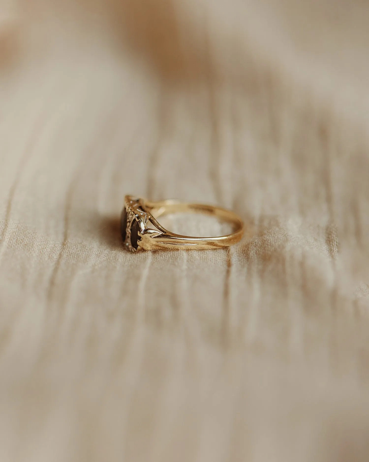 Georgina 1975 9ct Gold Sapphire & Diamond Ring sold by Rock n Rose product image thumbnail 5