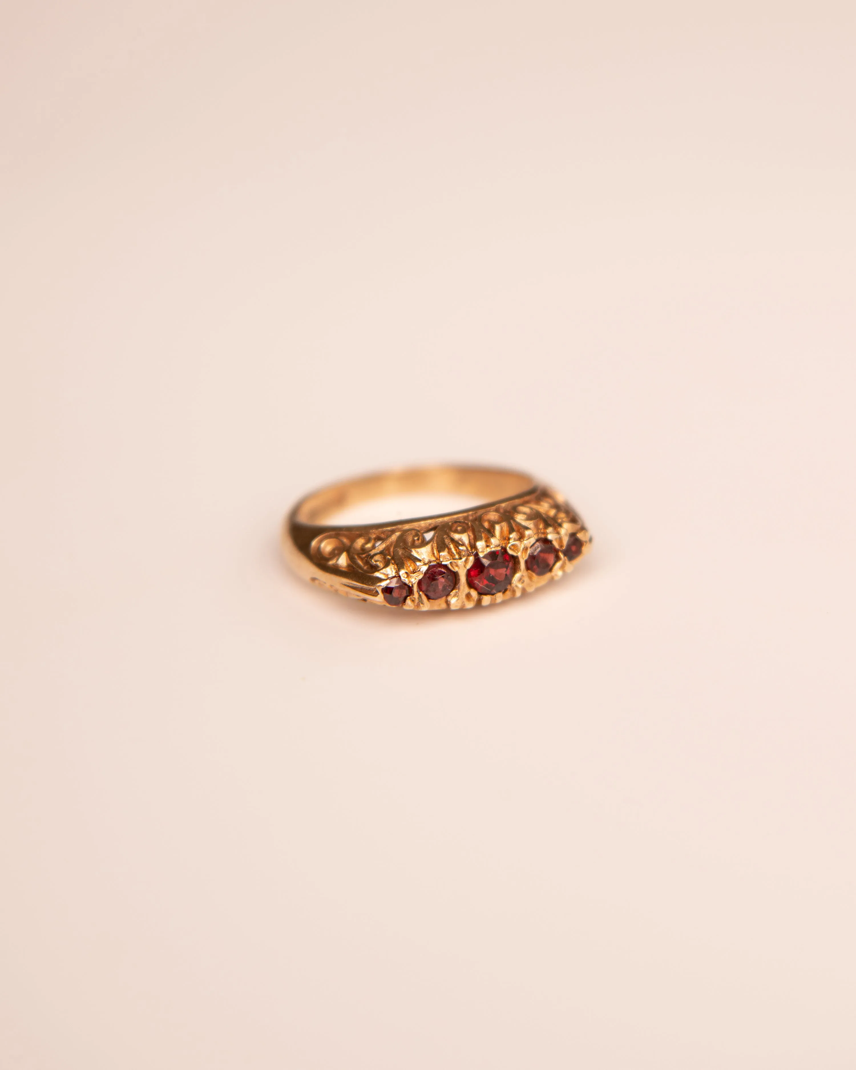 Acacia 9ct Gold Garnet Ring sold by Rock n Rose product image thumbnail 4