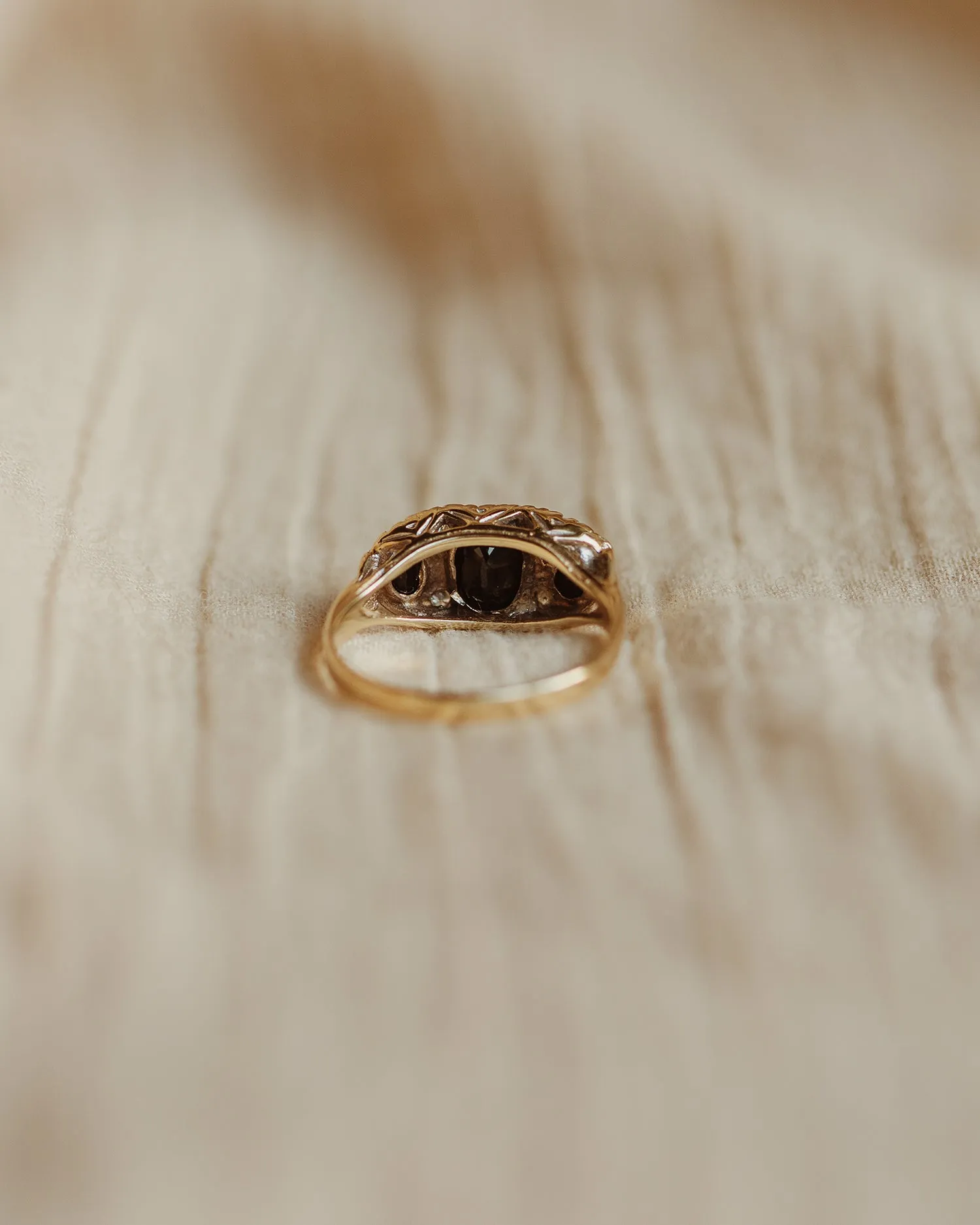 Acacia 9ct Gold Garnet Ring sold by Rock n Rose product image thumbnail 5