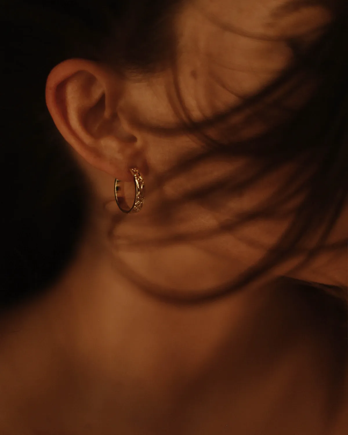 Holliday Gold Vermeil Floral Hoops sold by Rock n Rose product image thumbnail 4