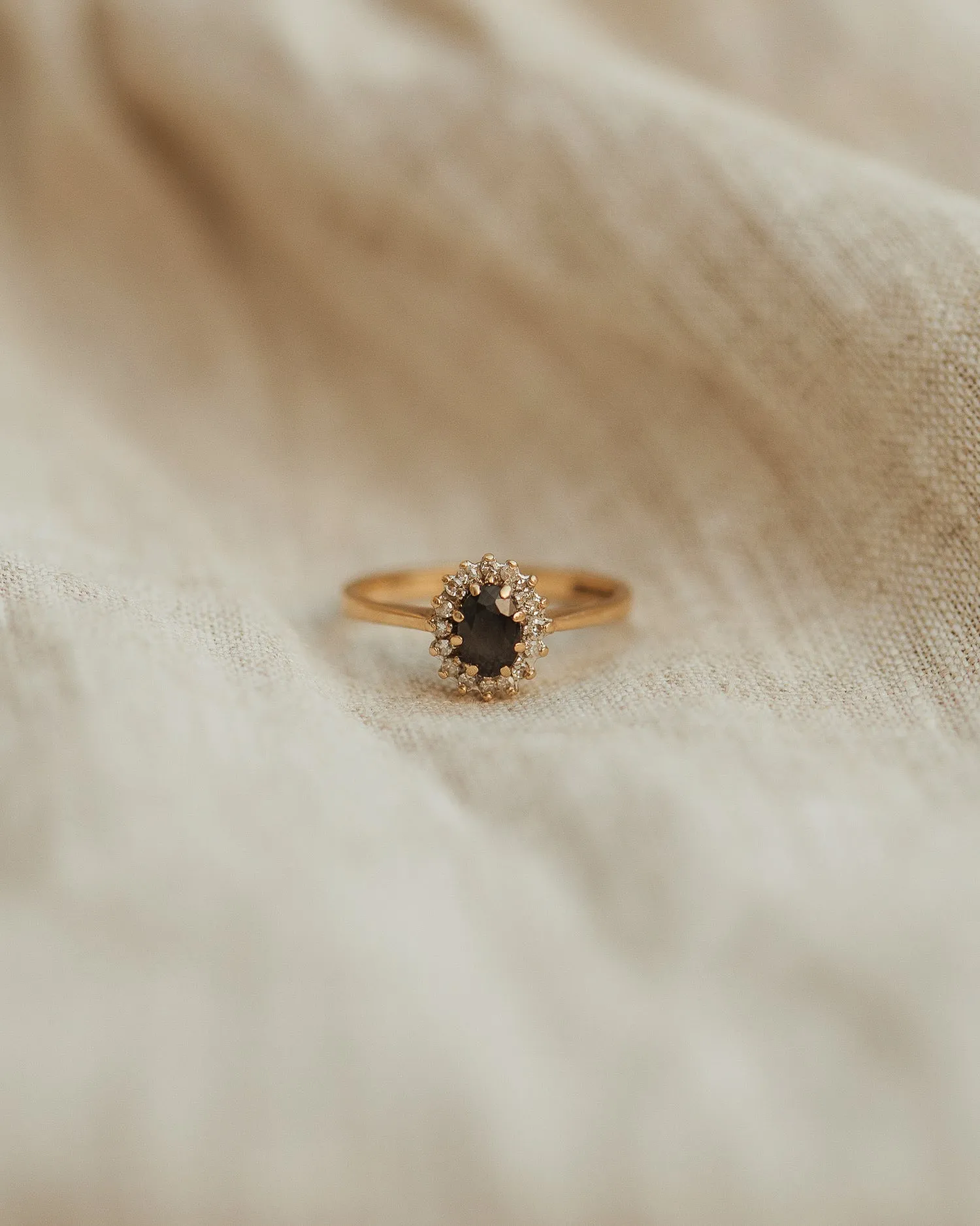 Violet 9ct Gold Sapphire & Diamond Ring sold by Rock n Rose