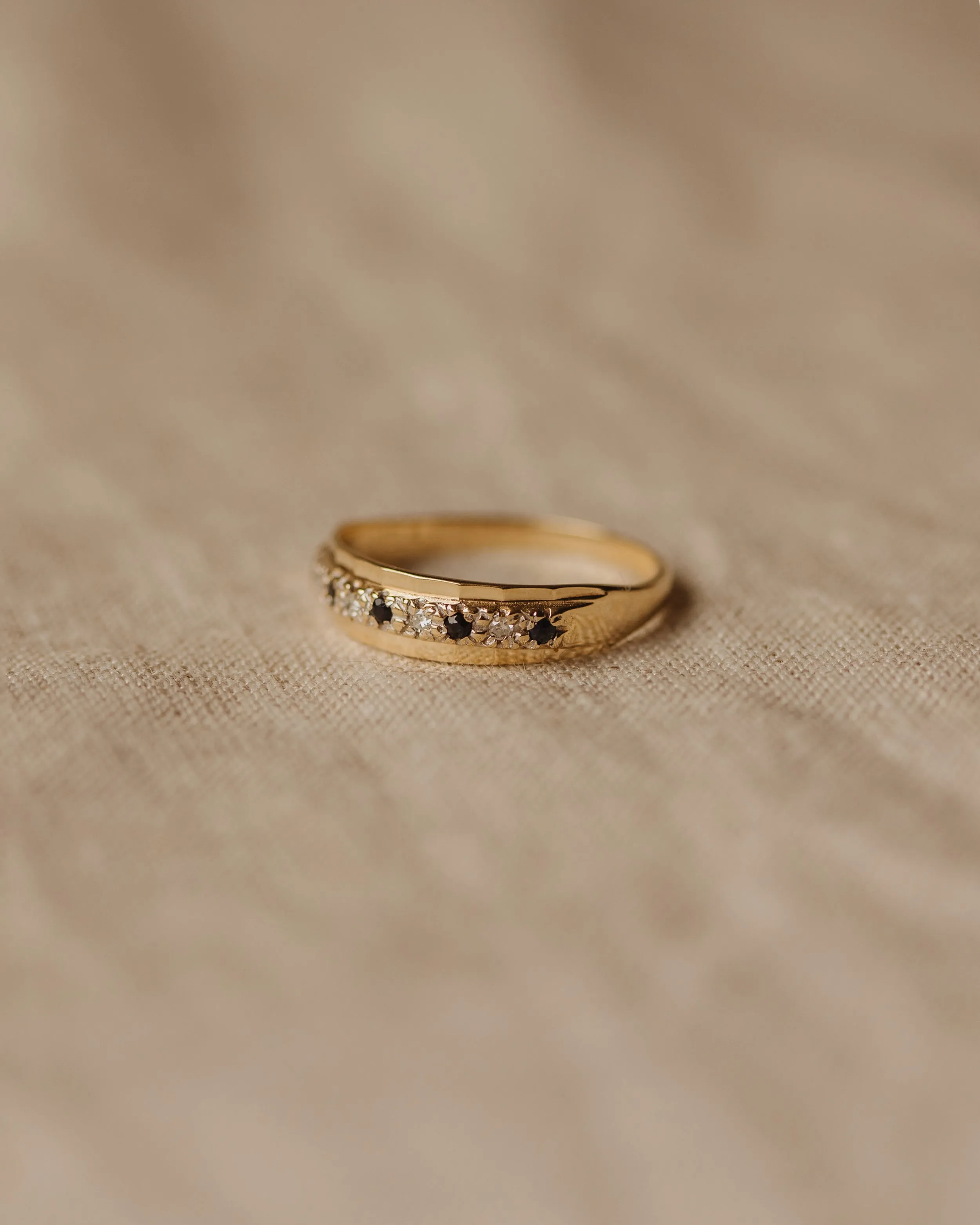 Darcy 1991 9ct Gold Sapphire & Diamond Ring sold by Rock n Rose product image thumbnail 3