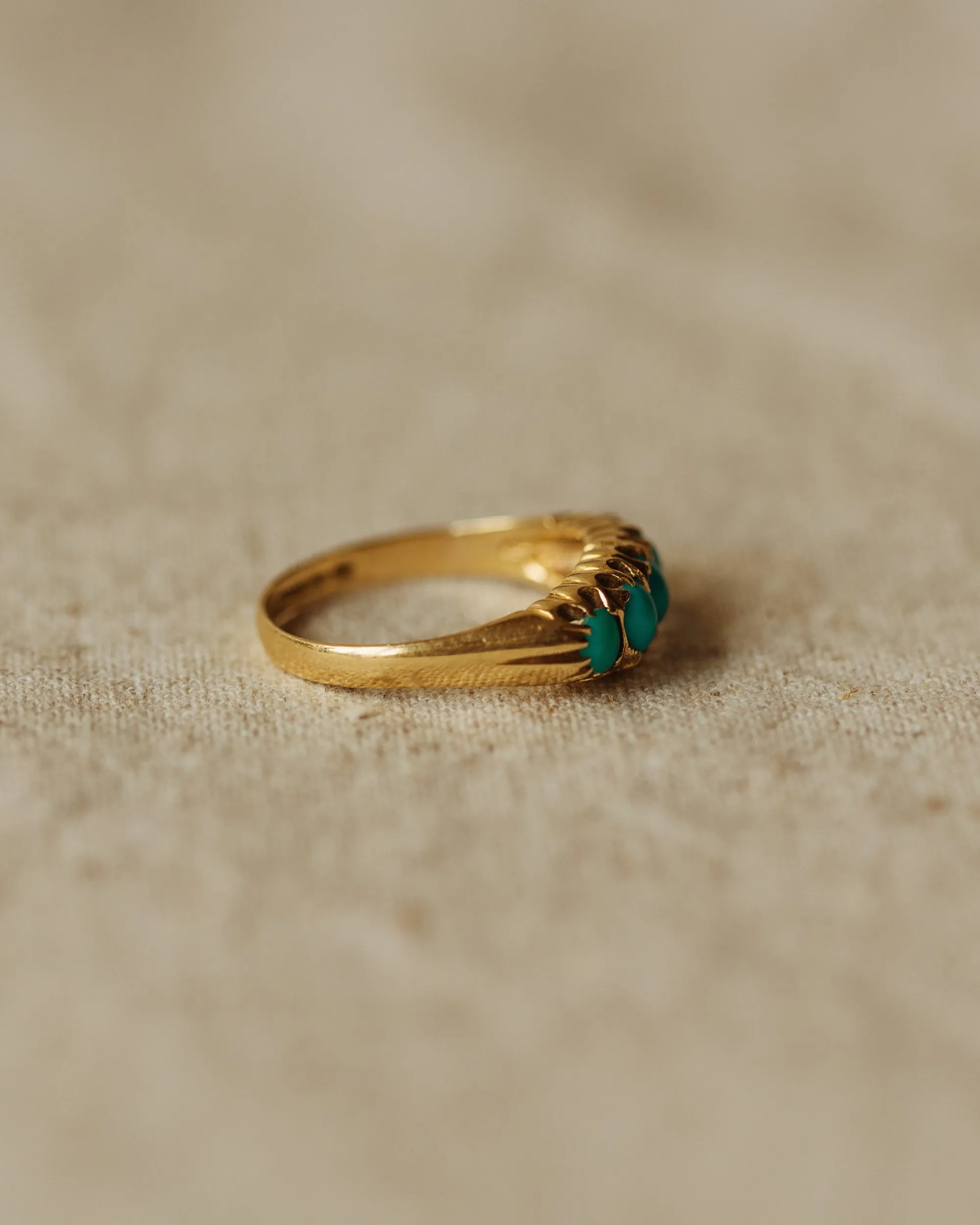 Maude 1916 18ct Gold Turquoise Ring sold by Rock n Rose product image thumbnail 5