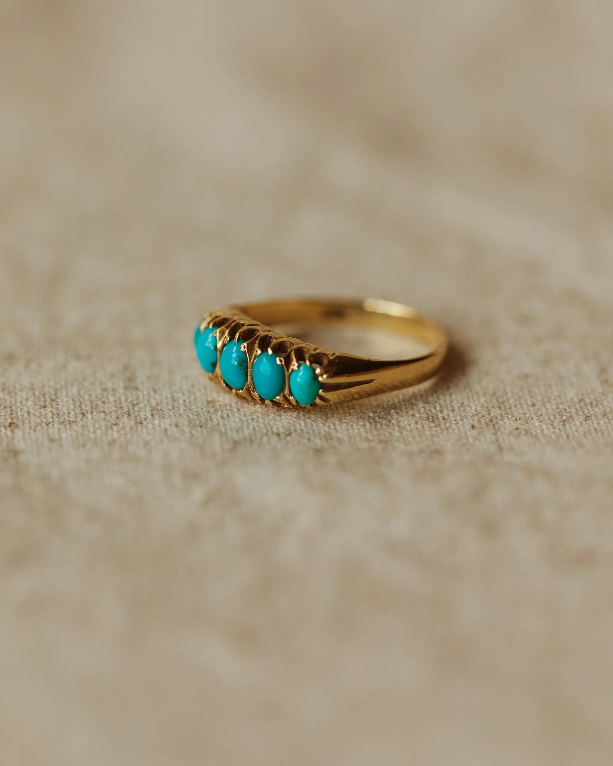Maude 1916 18ct Gold Turquoise Ring sold by Rock n Rose product image thumbnail 3