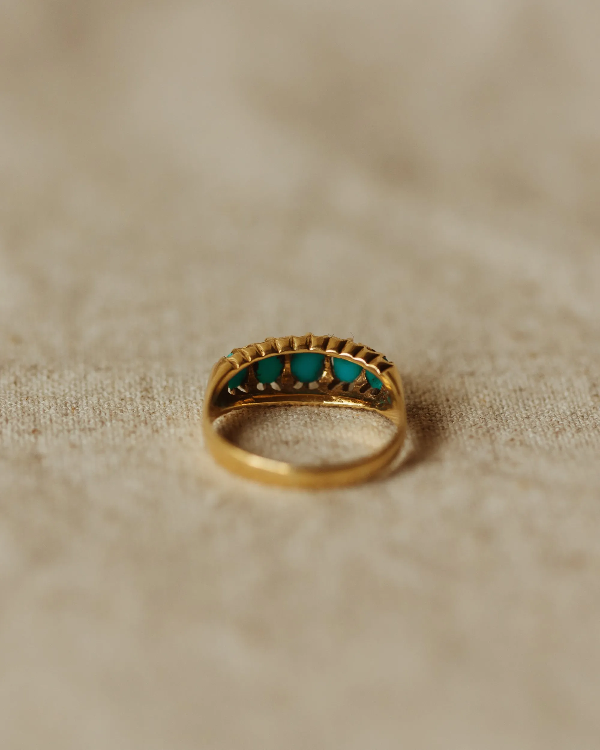 Maude 1916 18ct Gold Turquoise Ring sold by Rock n Rose product image thumbnail 4
