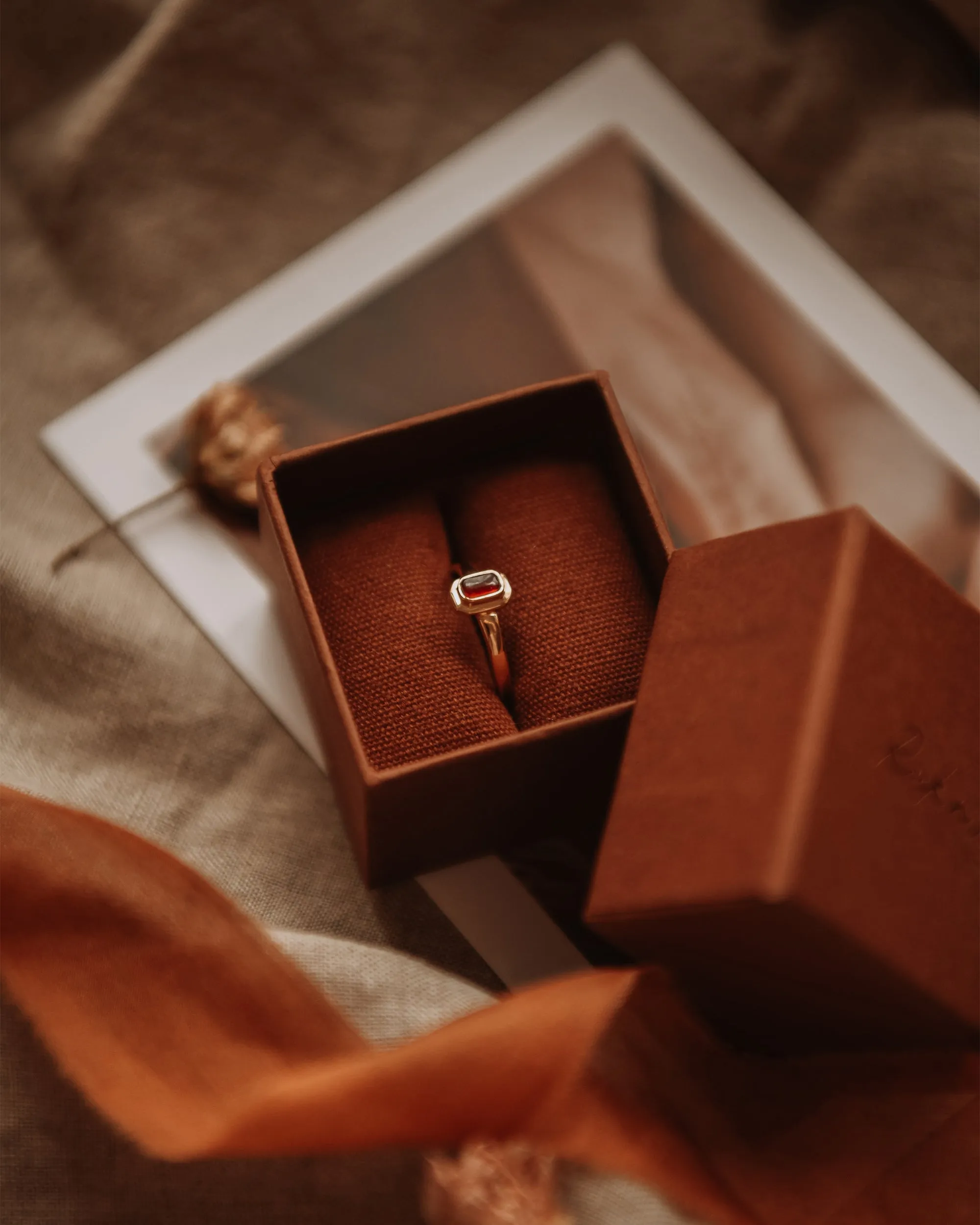 Frances Gold Vermeil Birthstone Ring - January sold by Rock n Rose product image thumbnail 2