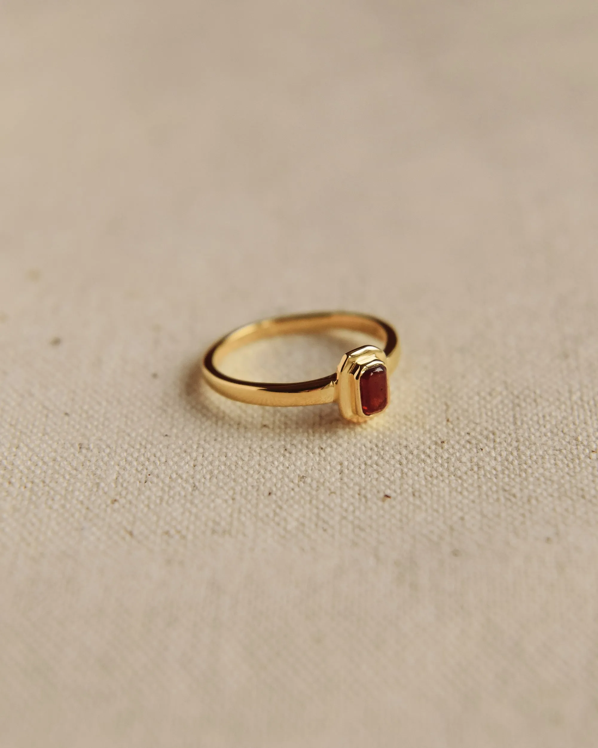 Frances Gold Vermeil Birthstone Ring - January sold by Rock n Rose product image thumbnail 3