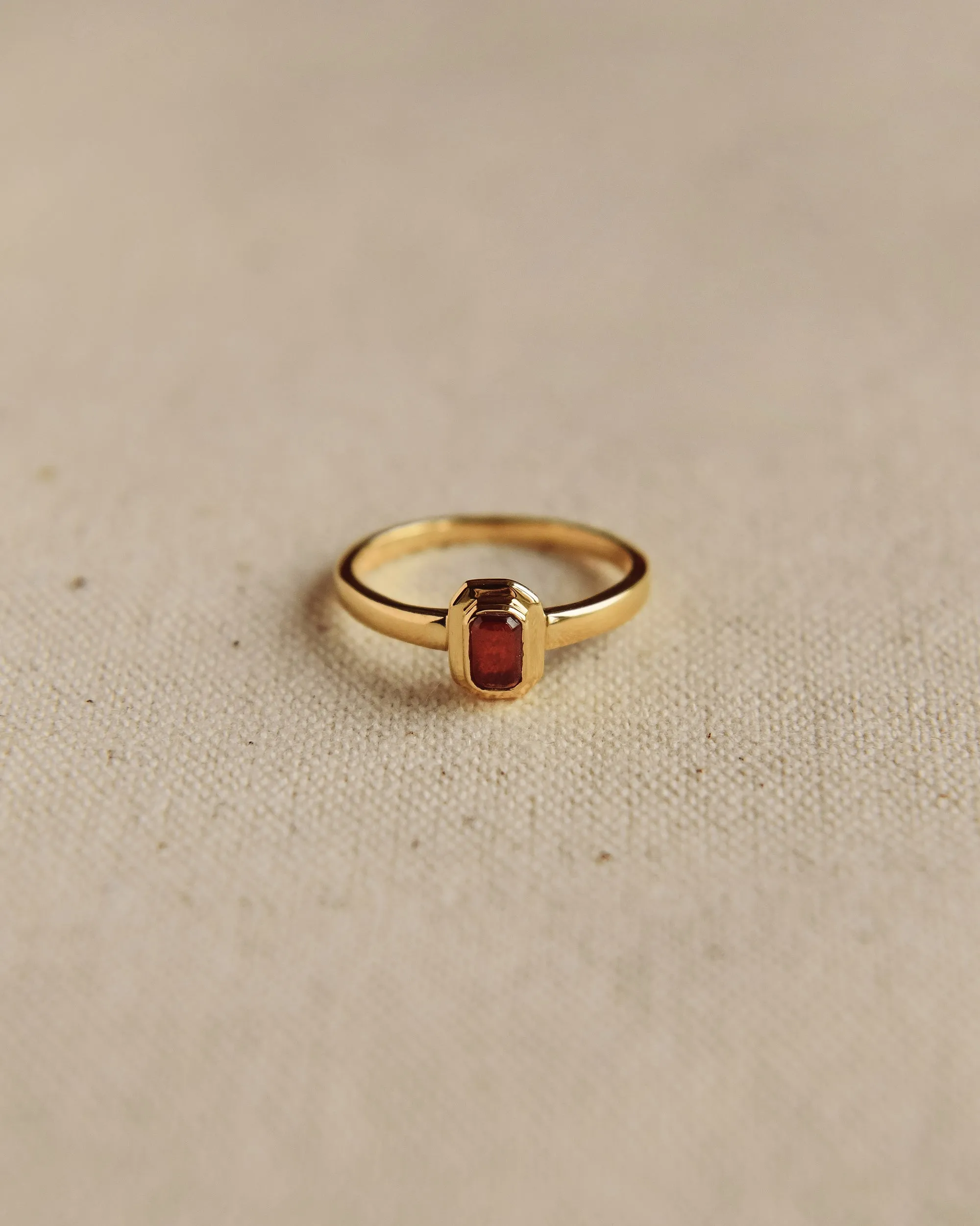 Frances Gold Vermeil Birthstone Ring - January sold by Rock n Rose