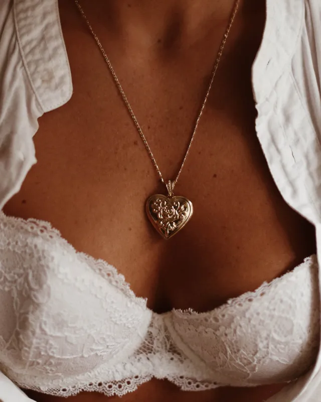 Valentina Heart Locket Necklace sold by Rock n Rose