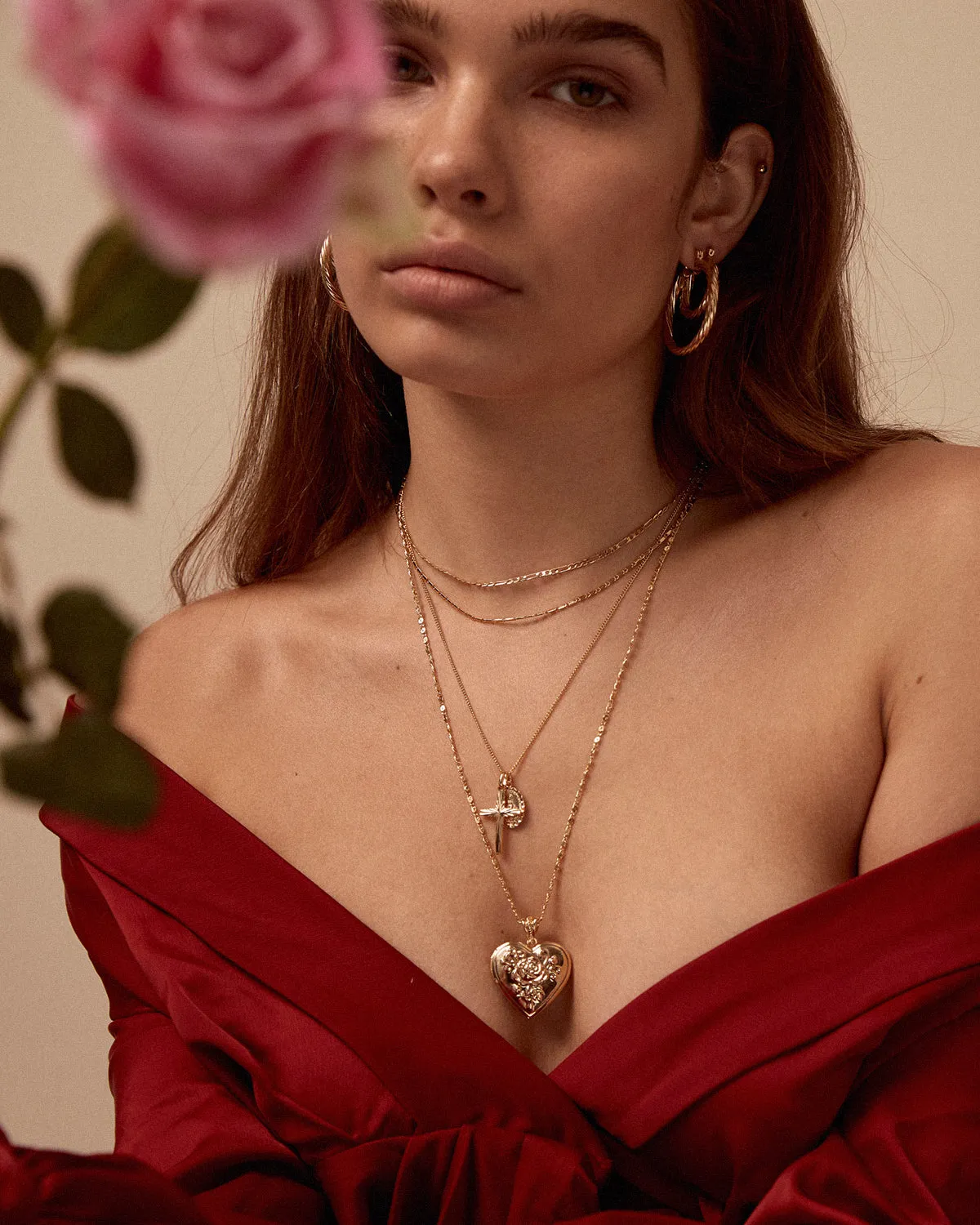 Valentina Heart Locket Necklace sold by Rock n Rose product image thumbnail 5