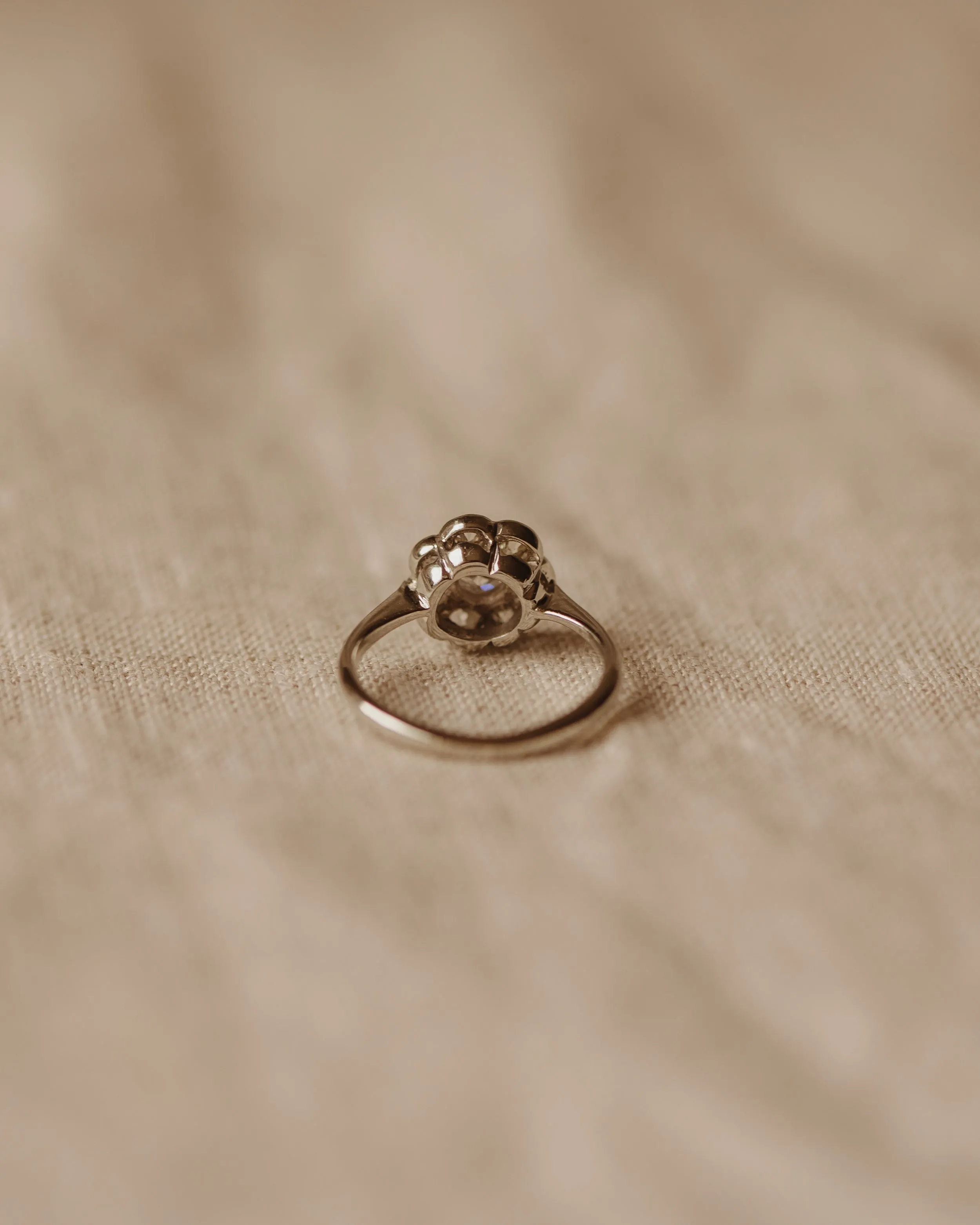 Rosanna Antique 18ct White Gold Diamond Cluster Ring sold by Rock n Rose product image thumbnail 5
