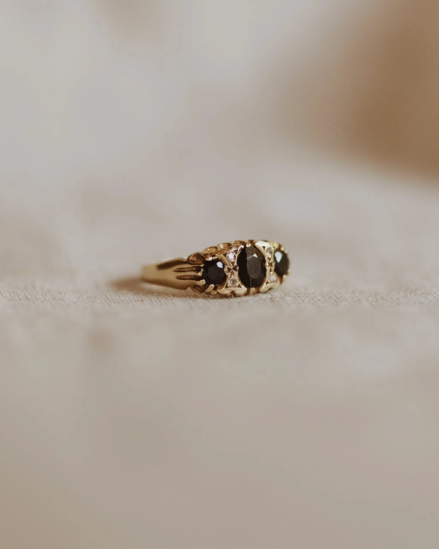 Adelaide 9ct Gold Sapphire & Diamond Ring sold by Rock n Rose product image thumbnail 5