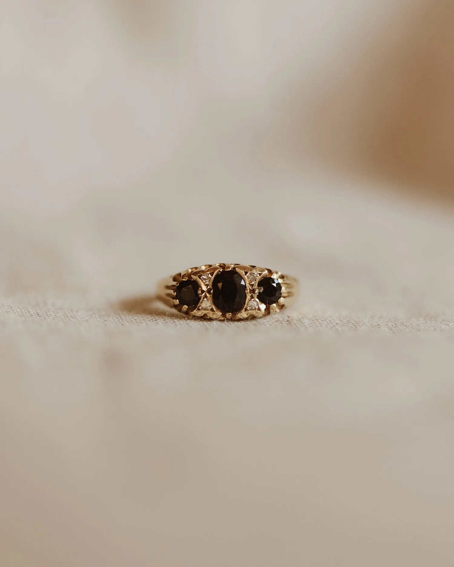 Adelaide 9ct Gold Sapphire & Diamond Ring sold by Rock n Rose product image thumbnail 2