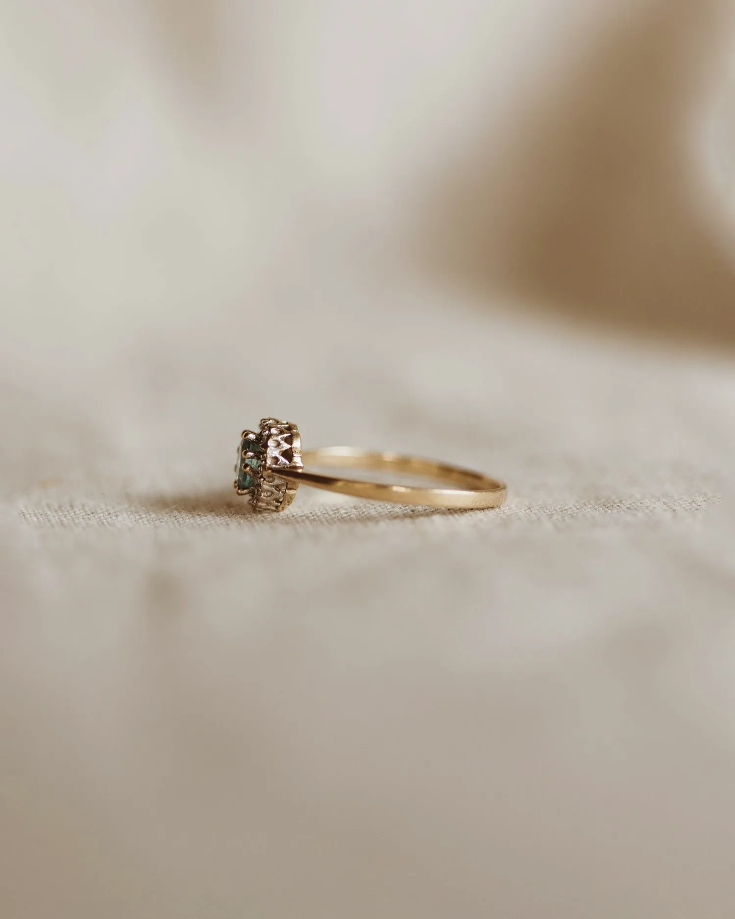 Ossie 9ct Gold Blue Topaz Ring sold by Rock n Rose product image thumbnail 5