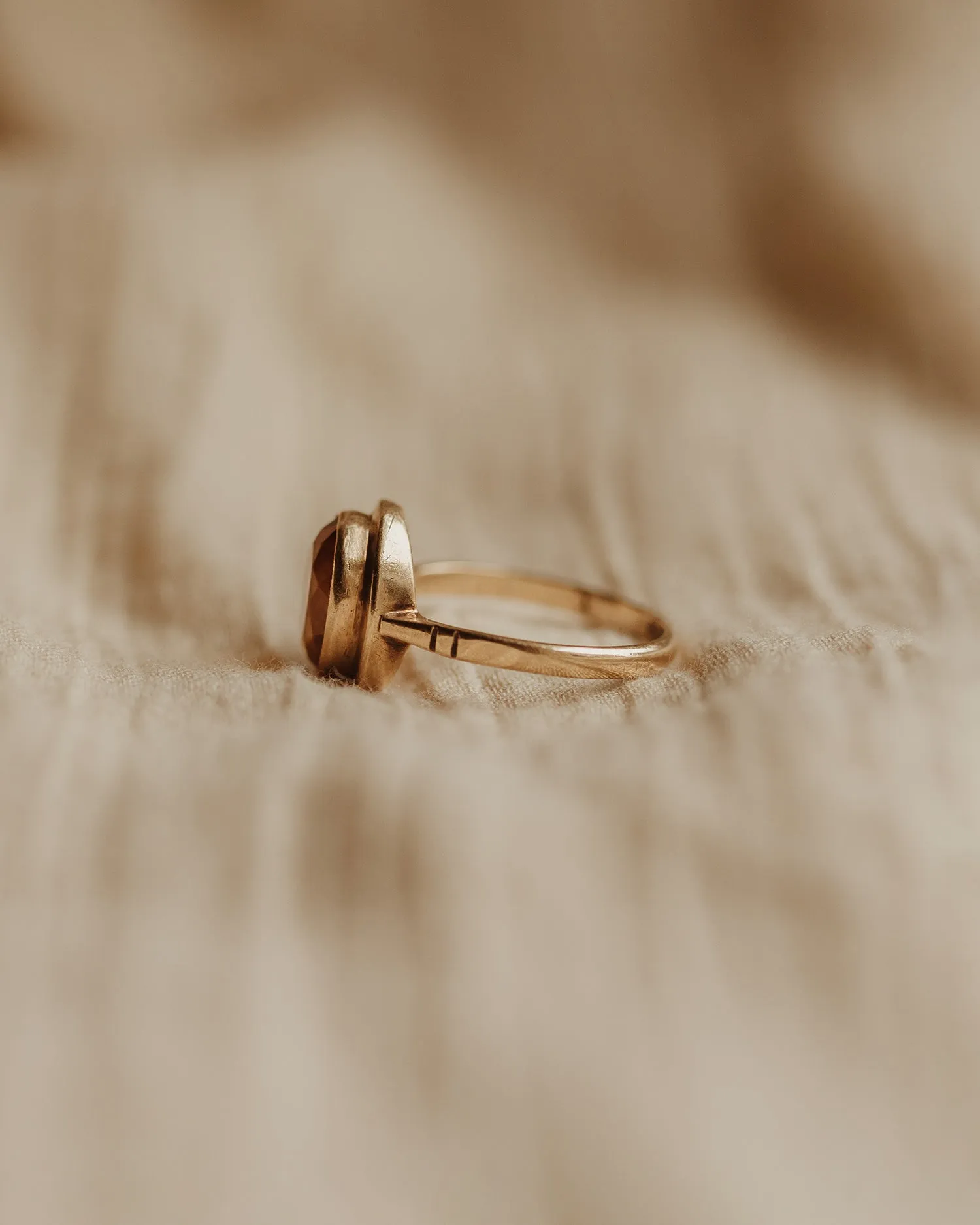 Rena 1968 9ct Gold Citrine Ring sold by Rock n Rose product image thumbnail 5