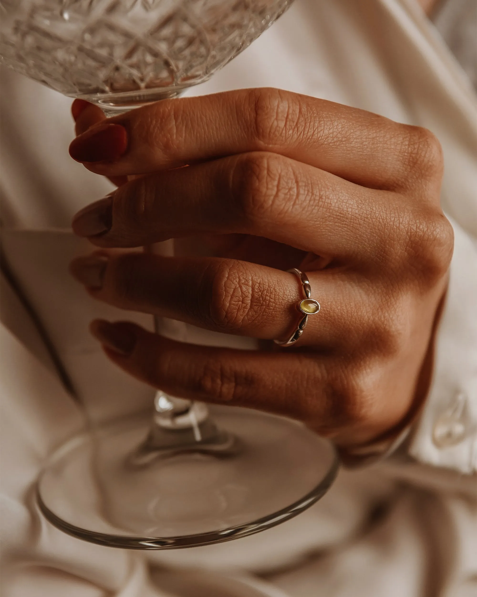 Joanie Sterling Silver Birthstone Ring - August sold by Rock n Rose product image thumbnail 2